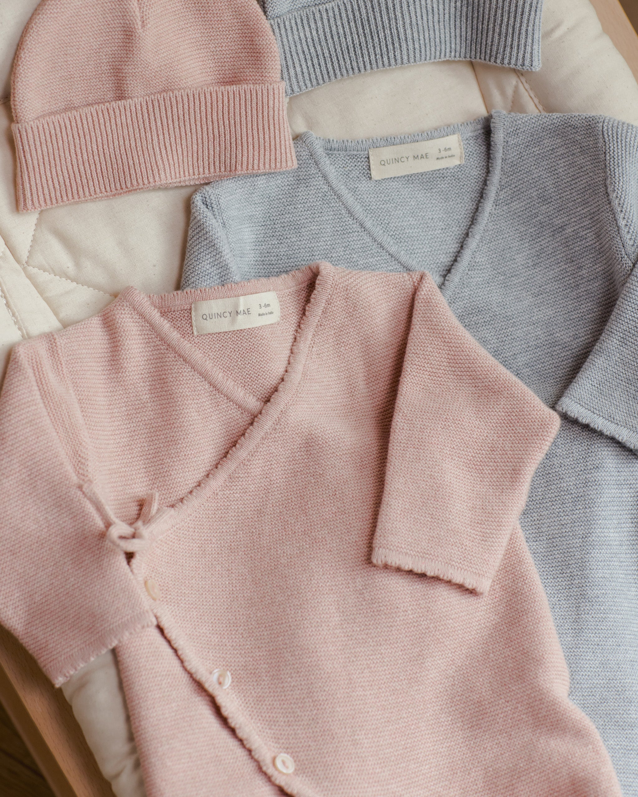 Baby Beanie || Heathered Rose - Rylee + Cru | Kids Clothes | Trendy Baby Clothes | Modern Infant Outfits |