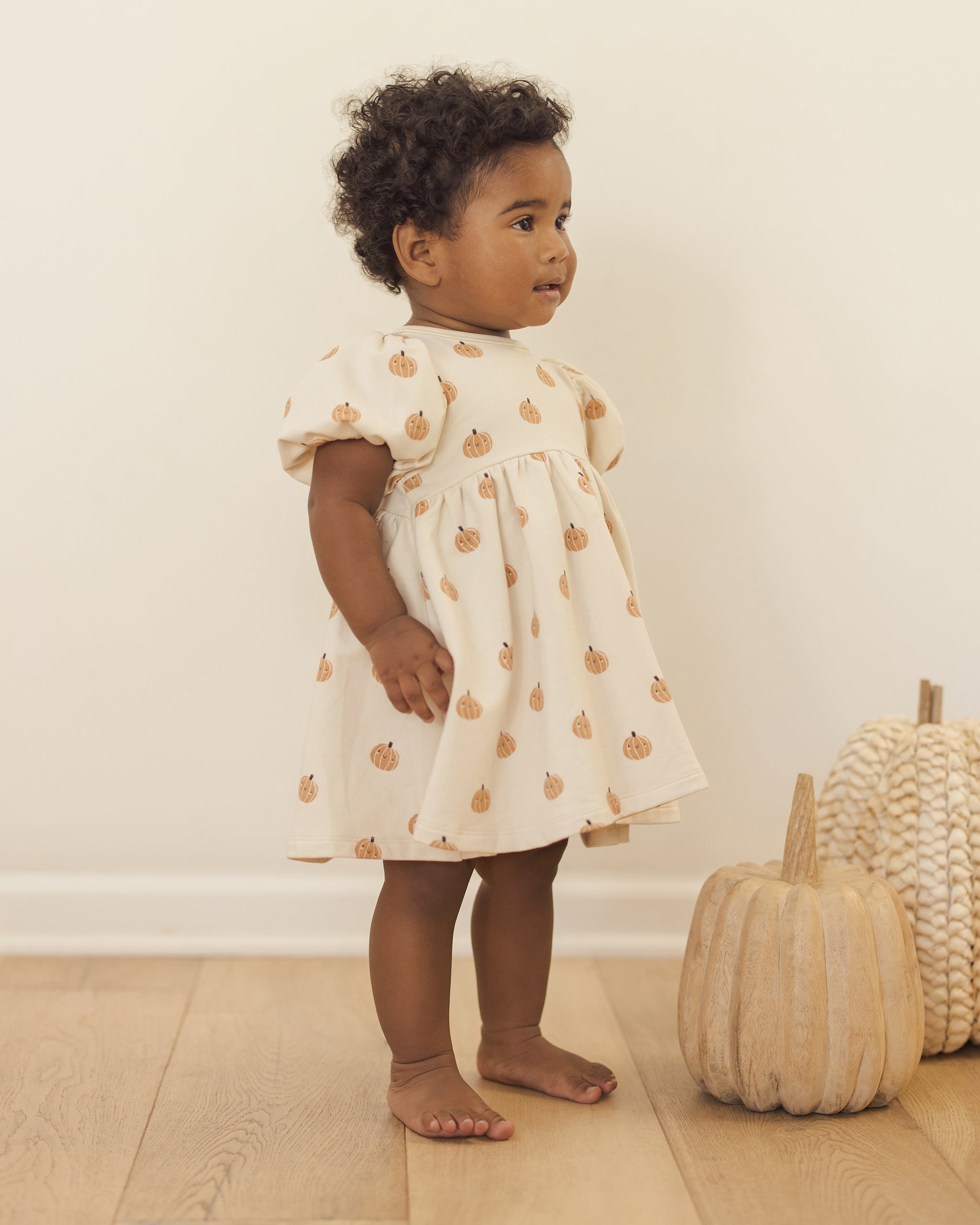 Darla Dress || Smiley Pumpkins - Rylee + Cru | Kids Clothes | Trendy Baby Clothes | Modern Infant Outfits |