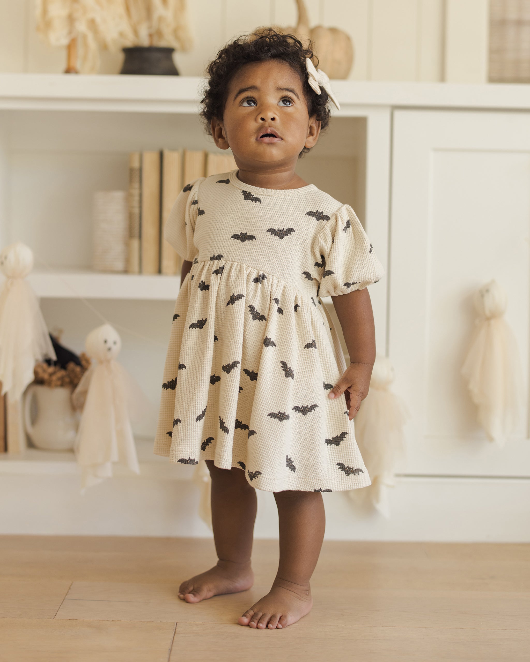 Darla Dress || Bats - Rylee + Cru | Kids Clothes | Trendy Baby Clothes | Modern Infant Outfits |