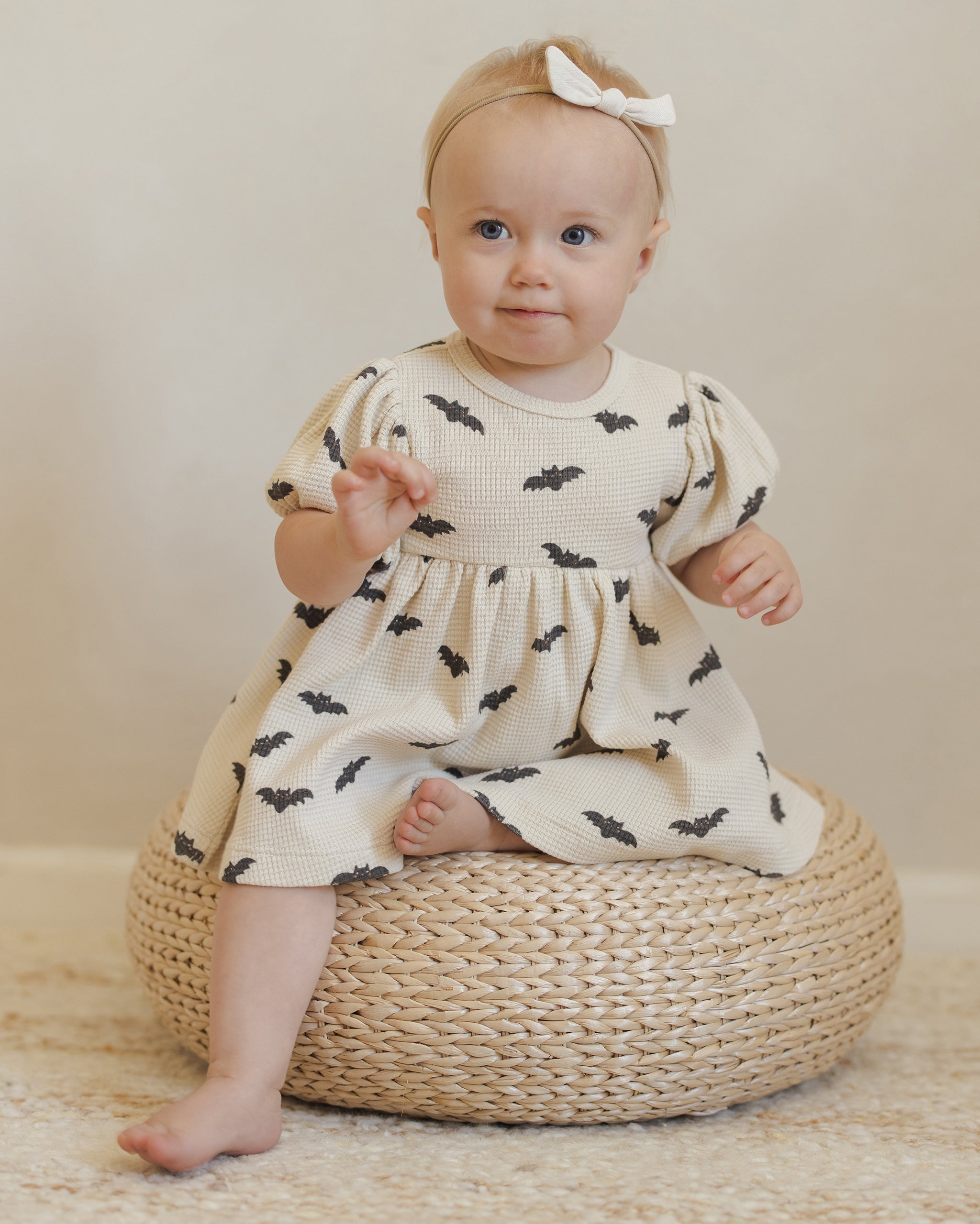 Darla Dress || Bats - Rylee + Cru | Kids Clothes | Trendy Baby Clothes | Modern Infant Outfits |