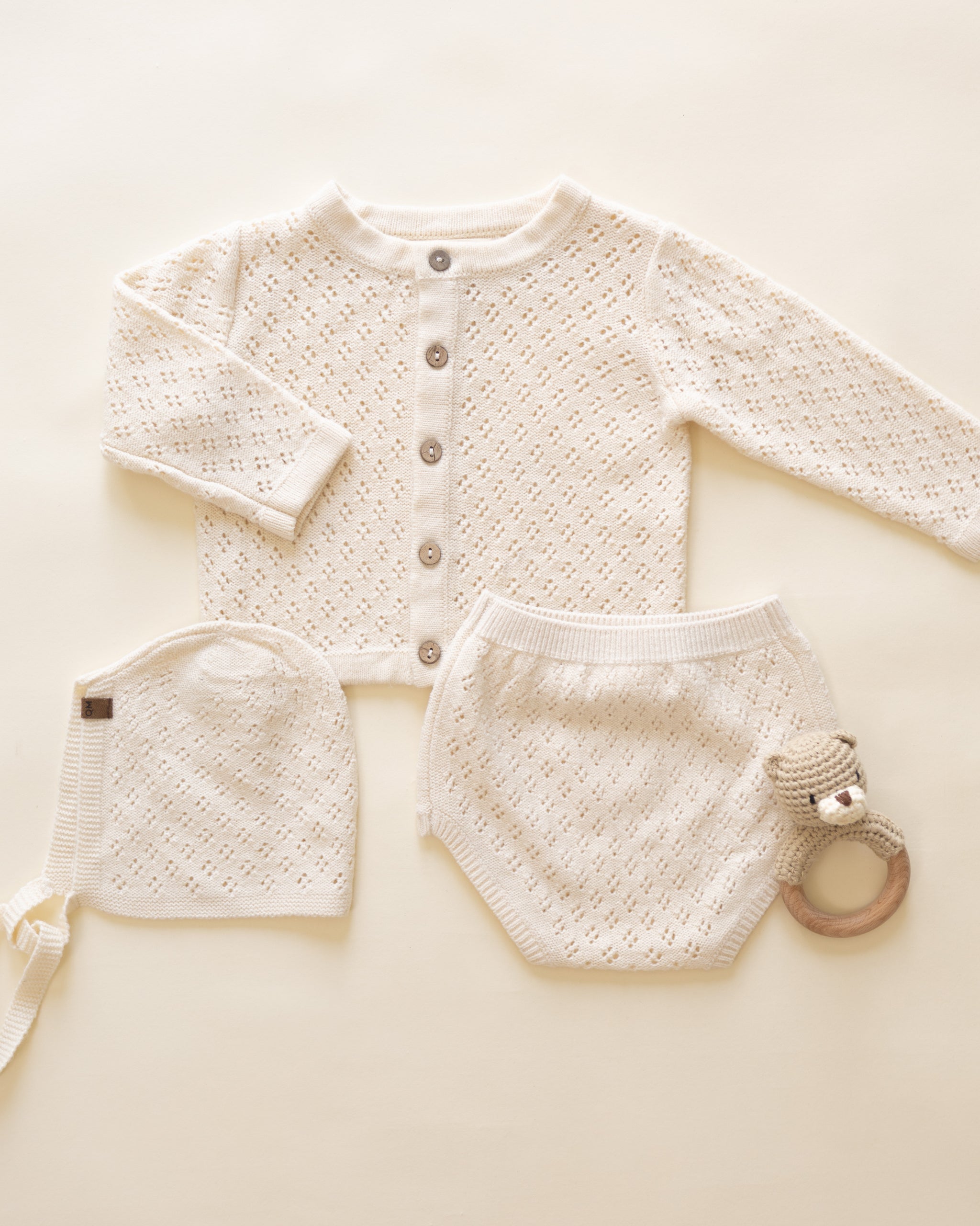 Knit Bonnet || Natural