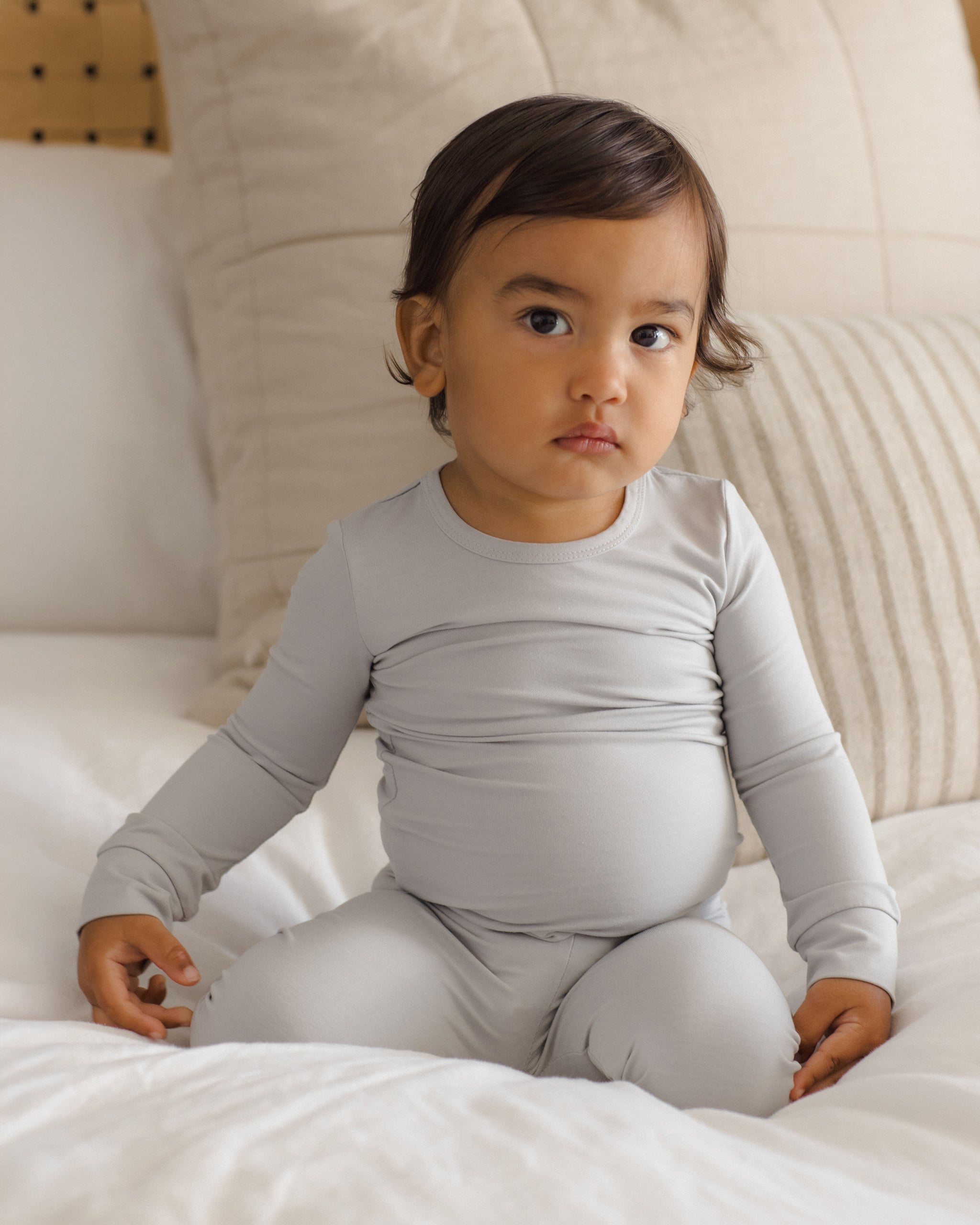 Bamboo Pajama Set Cloud - Rylee + Cru | Kids Clothes | Trendy Baby Clothes | Modern Infant Outfits |