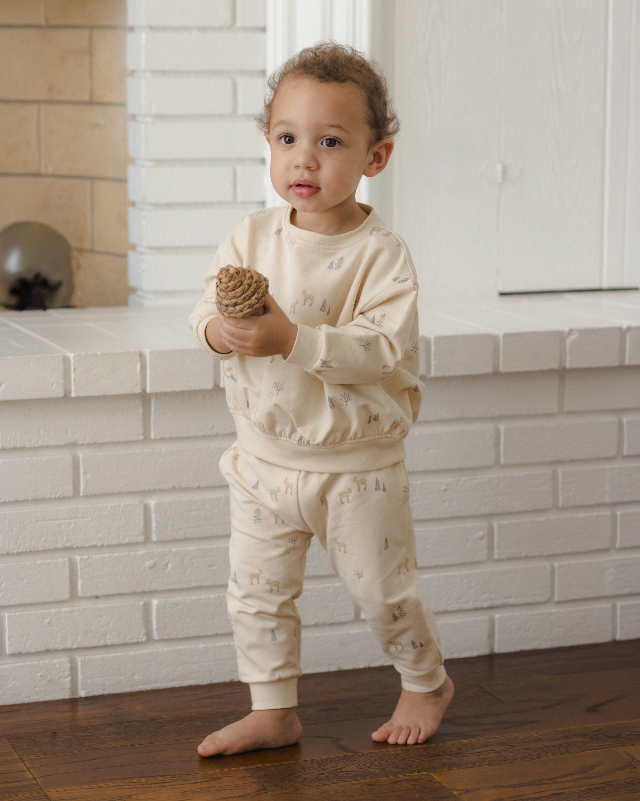 Relaxed Sweatshirt Deer - Rylee + Cru | Kids Clothes | Trendy Baby Clothes | Modern Infant Outfits |