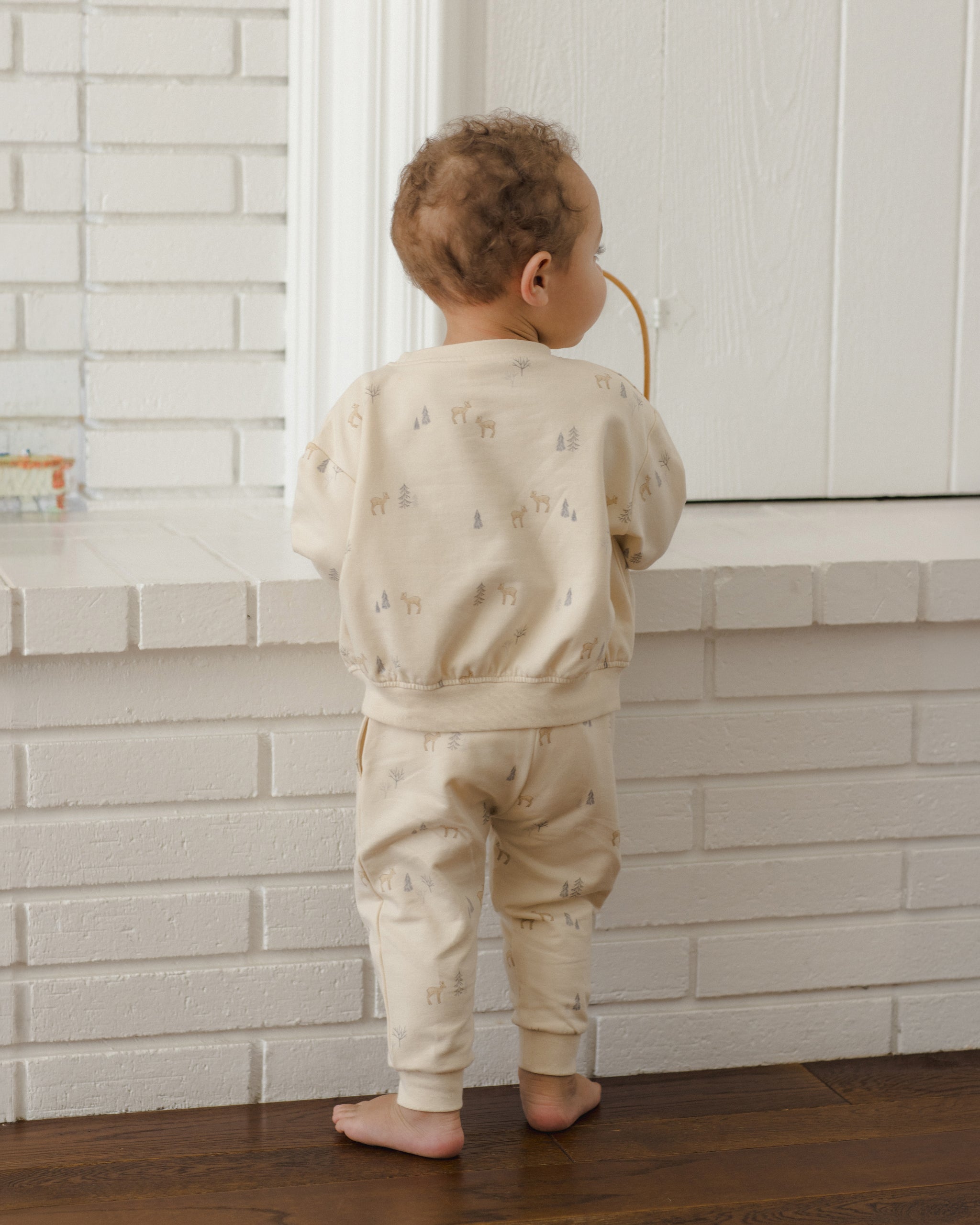Relaxed Sweatshirt Deer - Rylee + Cru | Kids Clothes | Trendy Baby Clothes | Modern Infant Outfits |