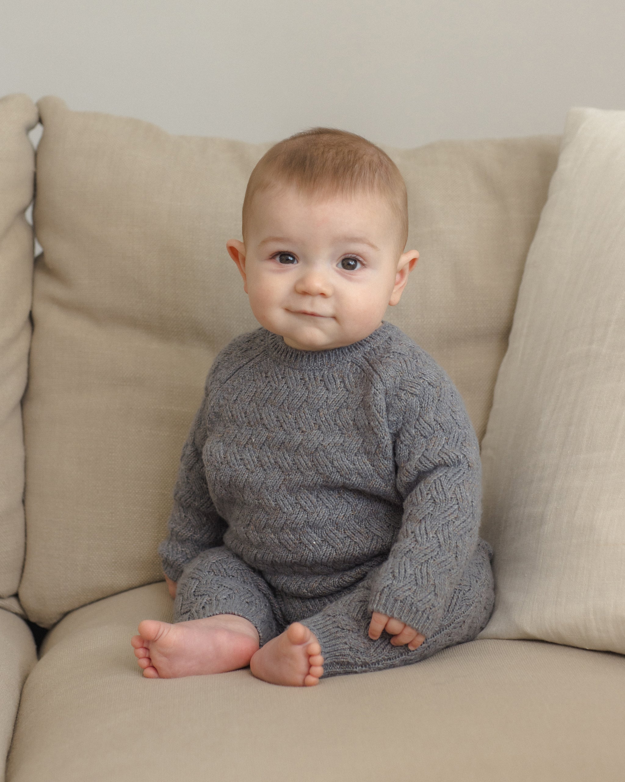 Knit Pant Heathered Slate - Rylee + Cru | Kids Clothes | Trendy Baby Clothes | Modern Infant Outfits |