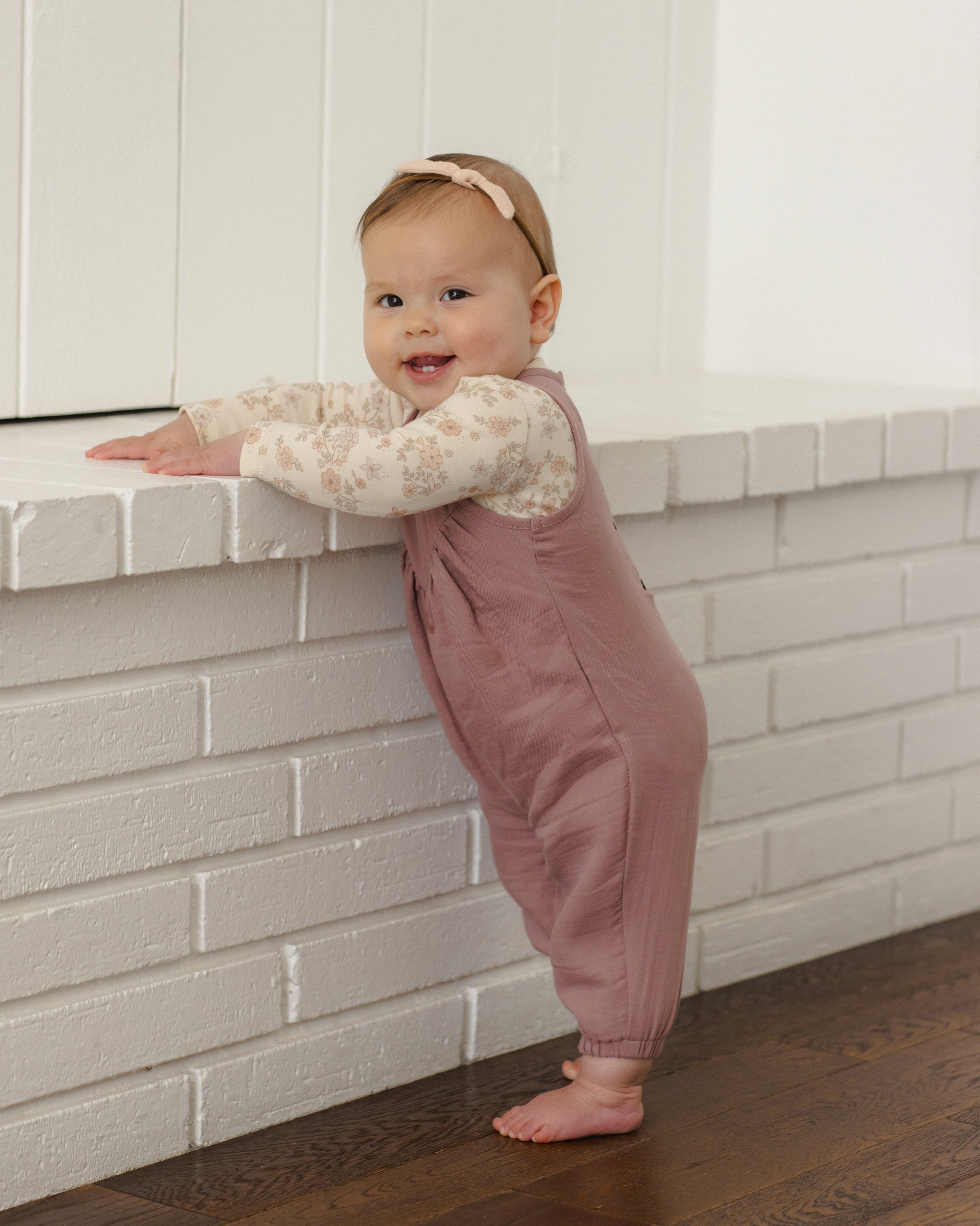 Little Knot Headband Dusty Rose - Rylee + Cru | Kids Clothes | Trendy Baby Clothes | Modern Infant Outfits |