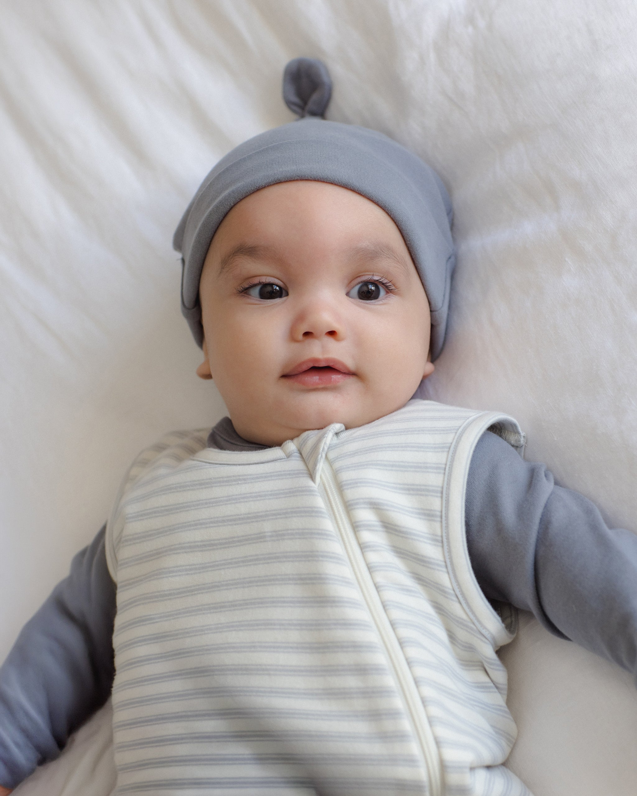 Jersey Sleep Bag Cloud Stripe - Rylee + Cru | Kids Clothes | Trendy Baby Clothes | Modern Infant Outfits |