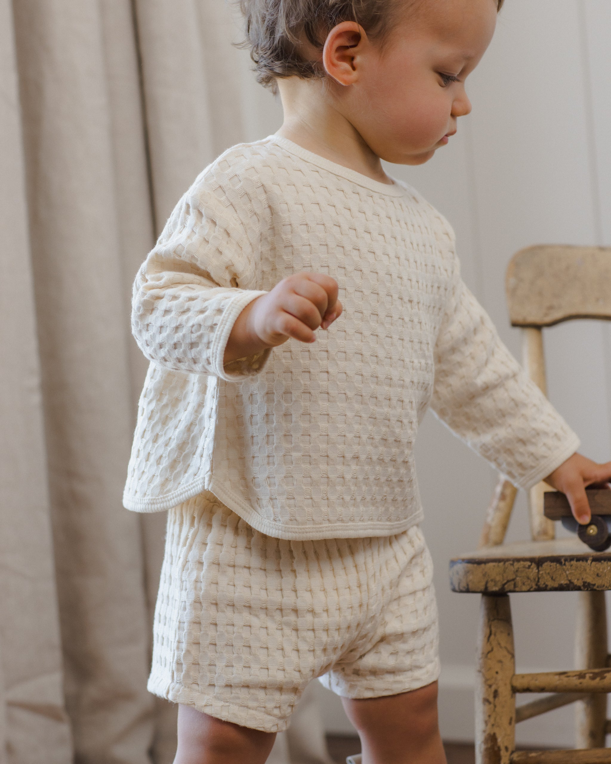 Flynn Set Natural - Rylee + Cru | Kids Clothes | Trendy Baby Clothes | Modern Infant Outfits |
