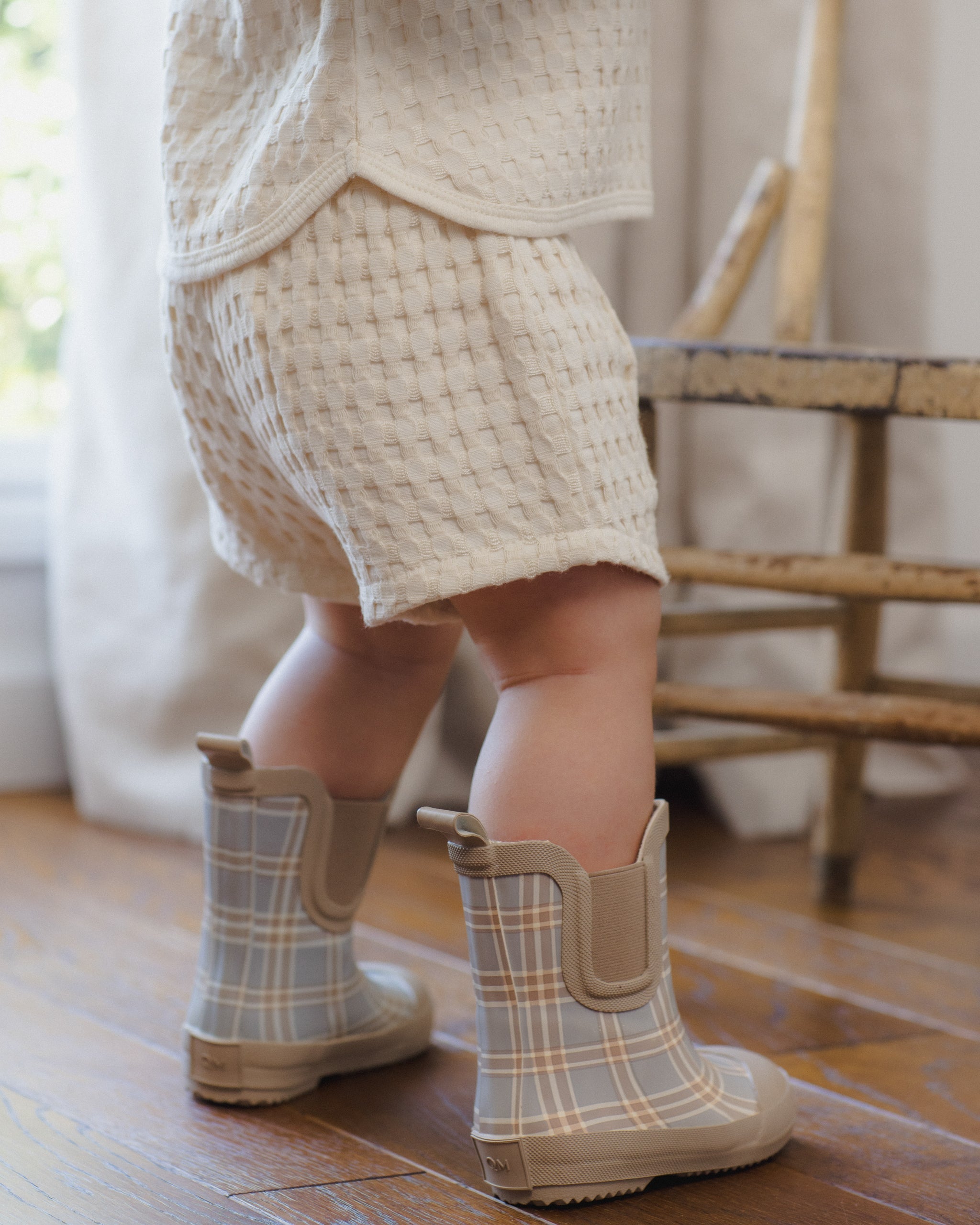Rain Boots Blue Plaid - Rylee + Cru | Kids Clothes | Trendy Baby Clothes | Modern Infant Outfits |