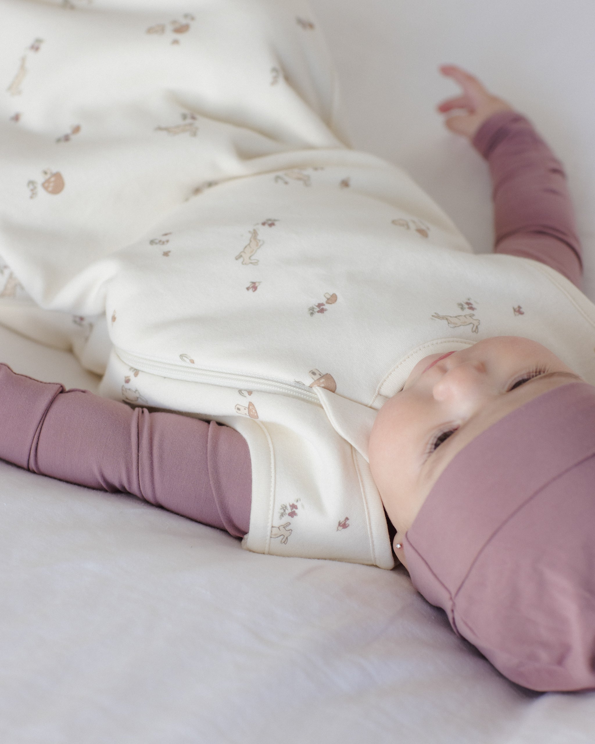 Jersey Sleep Bag Bunnies - Rylee + Cru | Kids Clothes | Trendy Baby Clothes | Modern Infant Outfits |