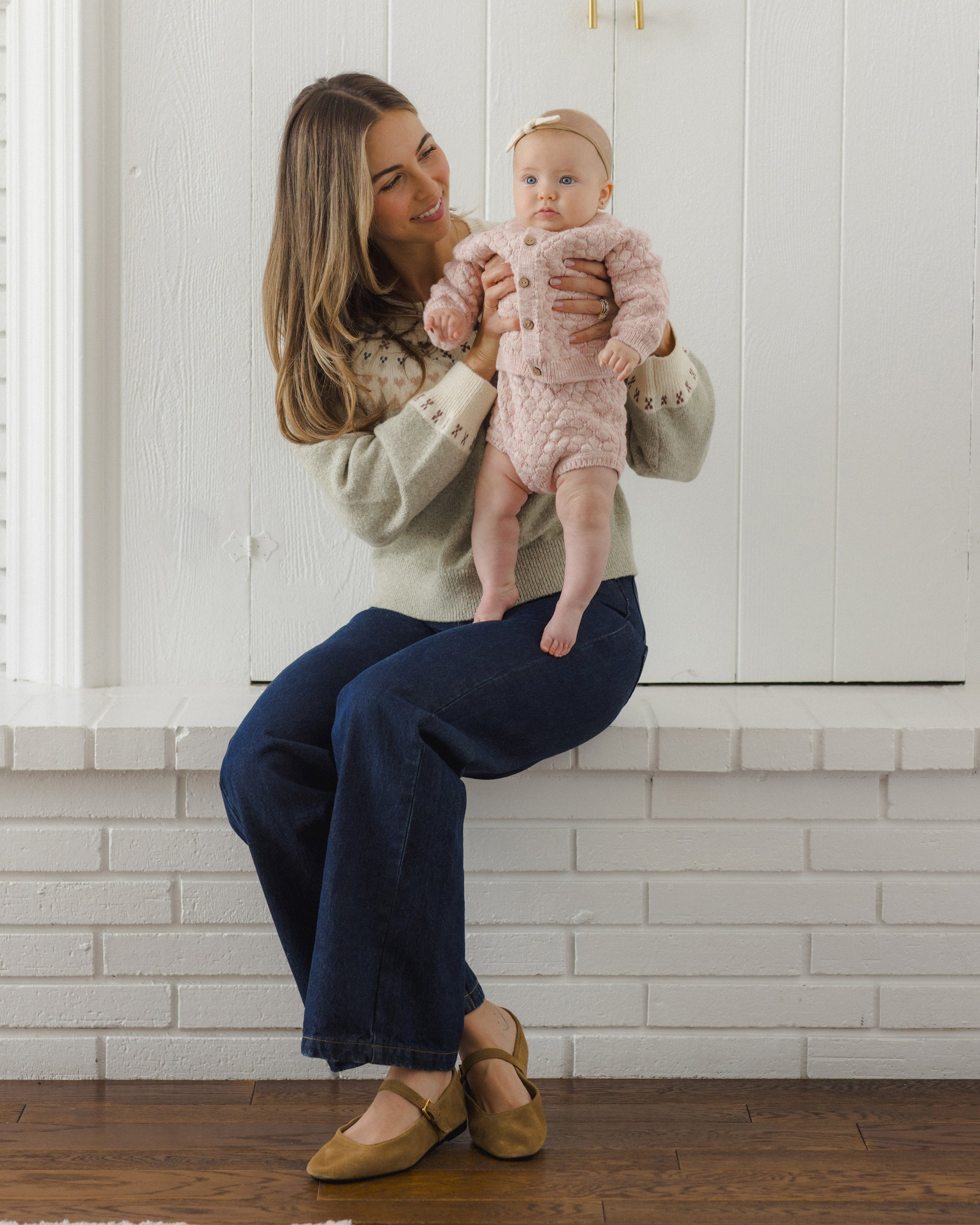 Knit Bloomer Dusty Rose Speckle - Rylee + Cru | Kids Clothes | Trendy Baby Clothes | Modern Infant Outfits |