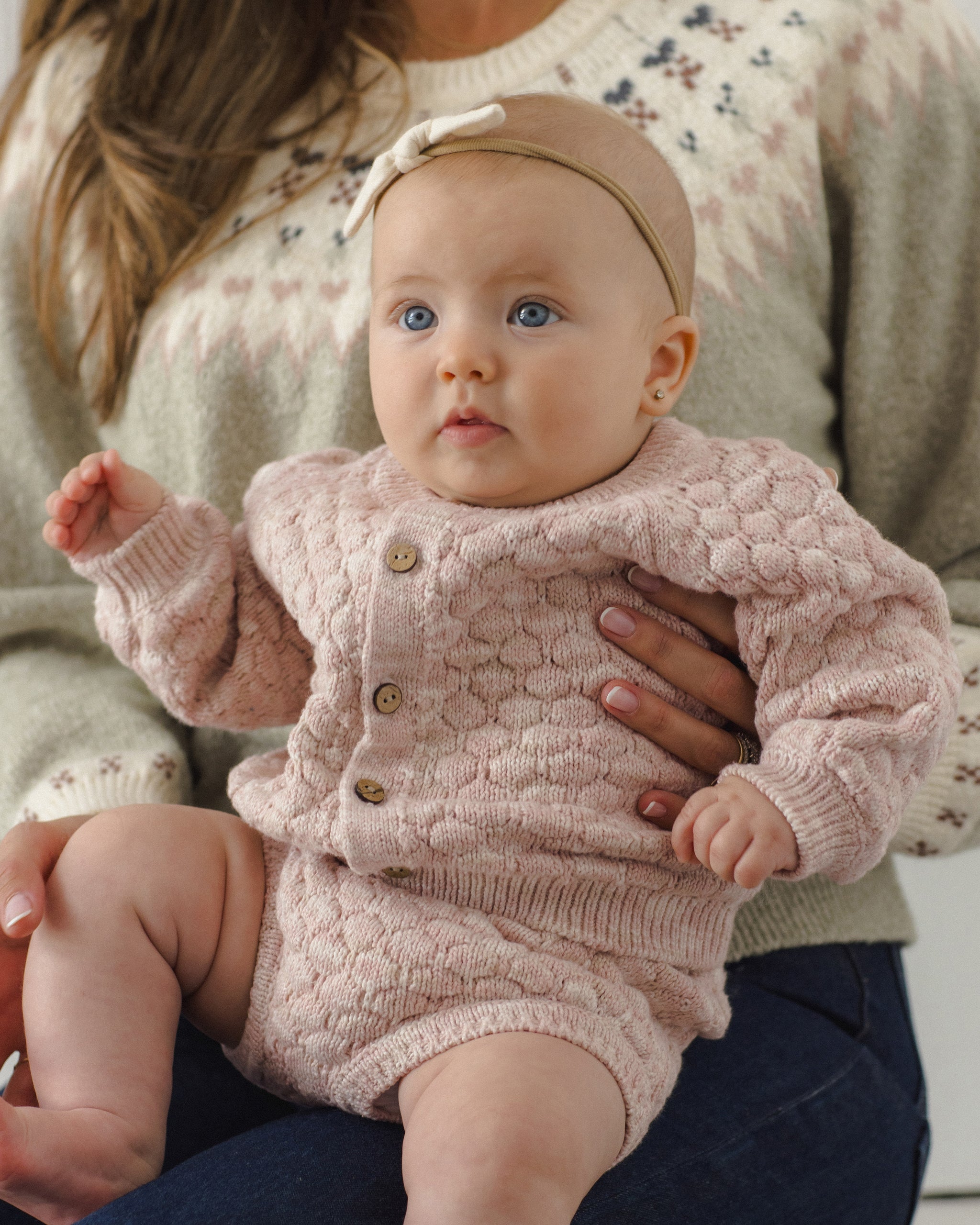 Knit Bloomer Dusty Rose Speckle - Rylee + Cru | Kids Clothes | Trendy Baby Clothes | Modern Infant Outfits |