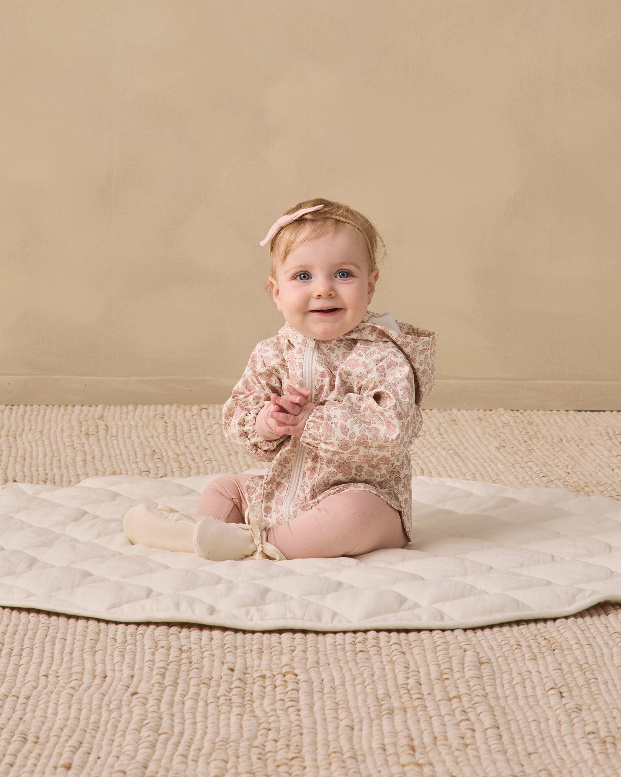Baby Booties Natural - Rylee + Cru | Kids Clothes | Trendy Baby Clothes | Modern Infant Outfits |