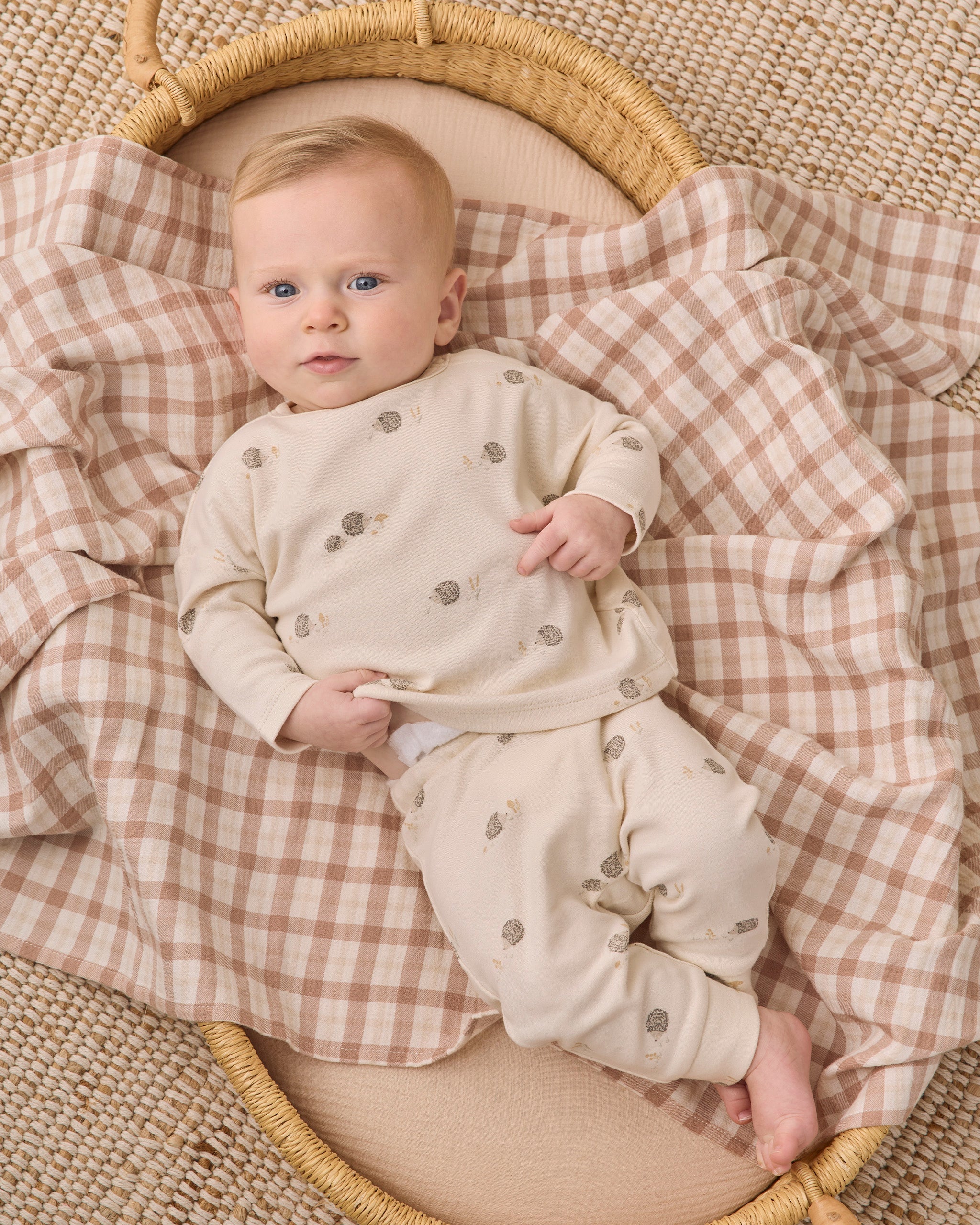 Woven Swaddle Rustic Plaid - Rylee + Cru | Kids Clothes | Trendy Baby Clothes | Modern Infant Outfits |