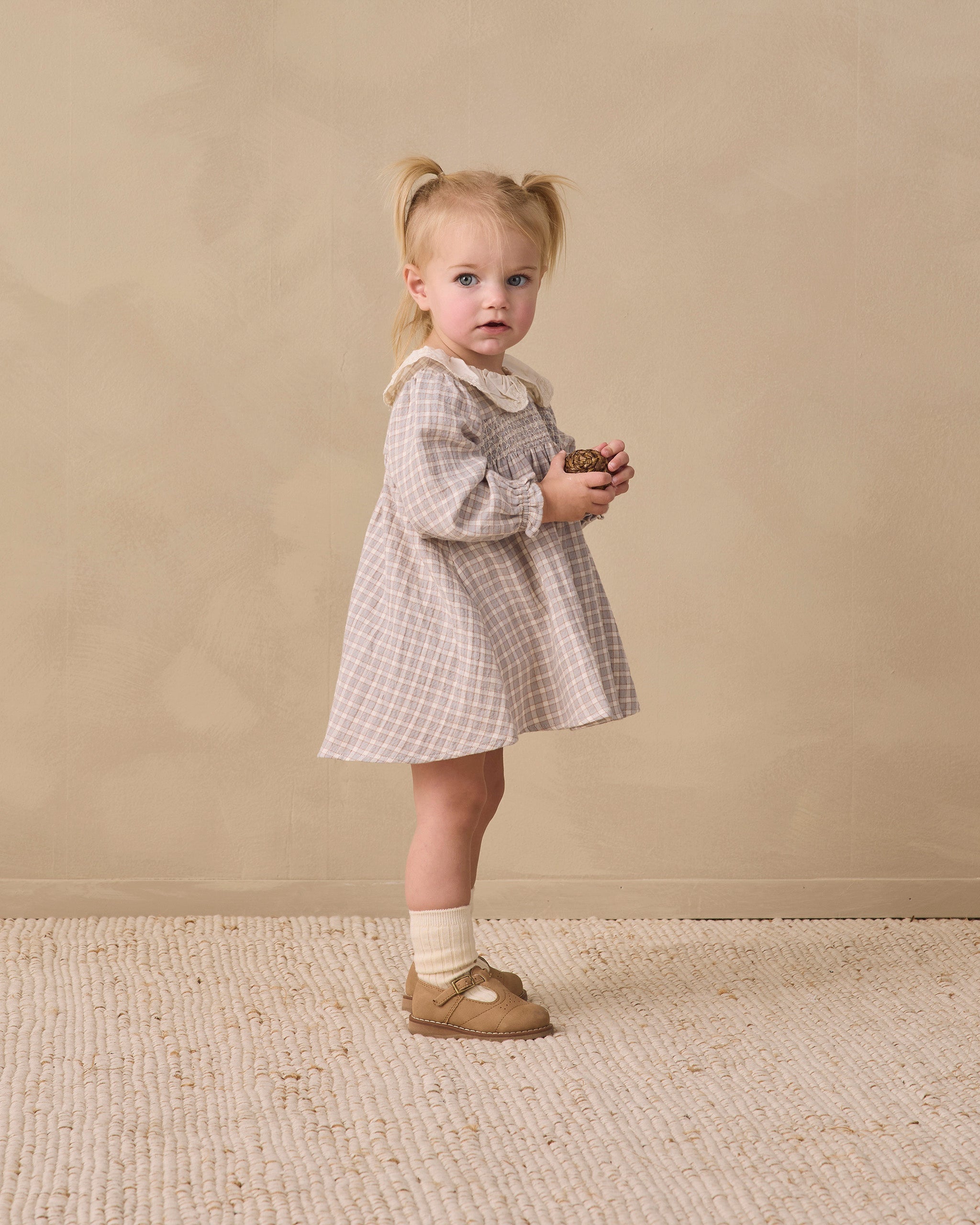 Callie Dress Blue Gingham - Rylee + Cru | Kids Clothes | Trendy Baby Clothes | Modern Infant Outfits |