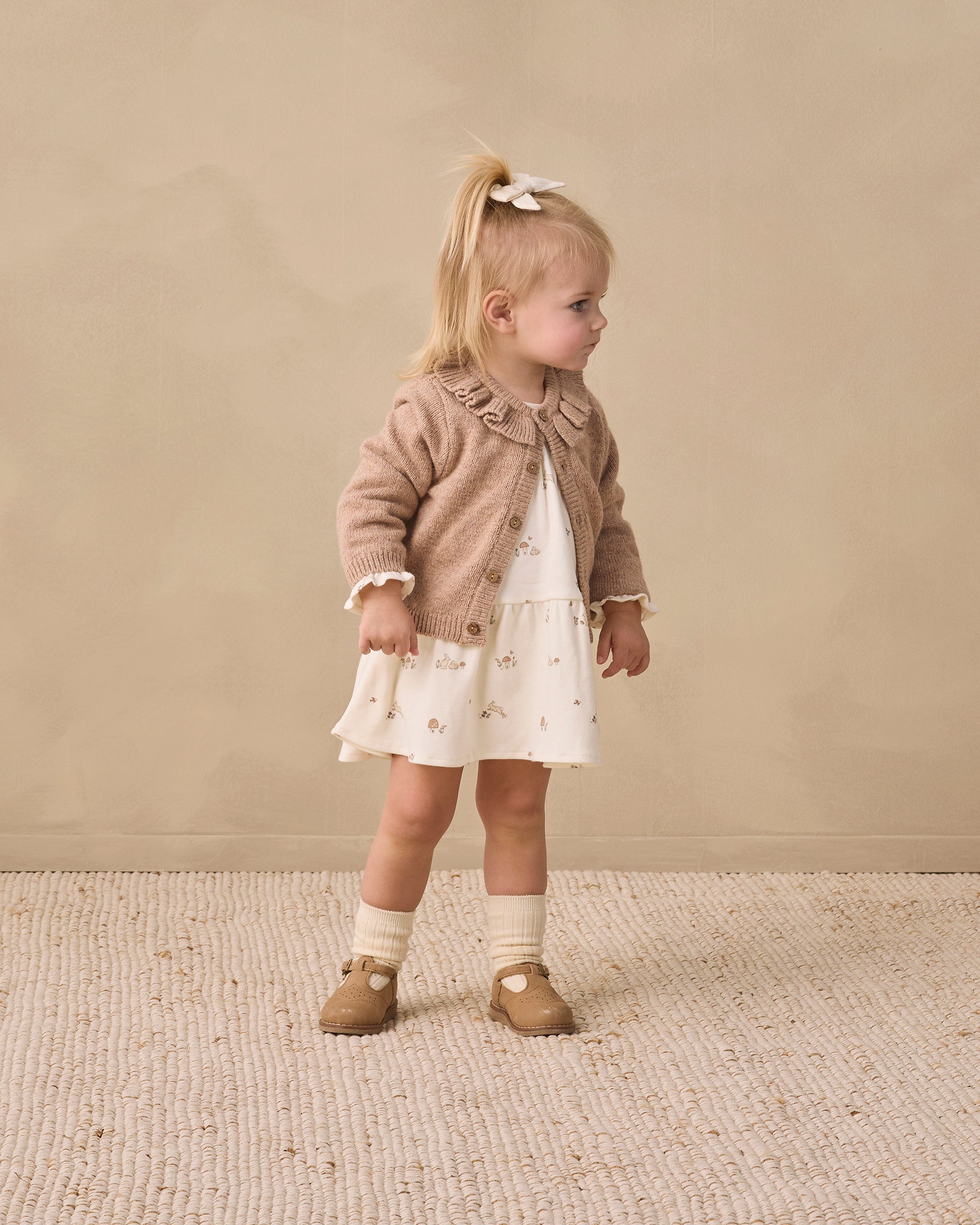Bow W. Clip, Set Of 3 Mulberry, Slate, Natural - Rylee + Cru | Kids Clothes | Trendy Baby Clothes | Modern Infant Outfits |
