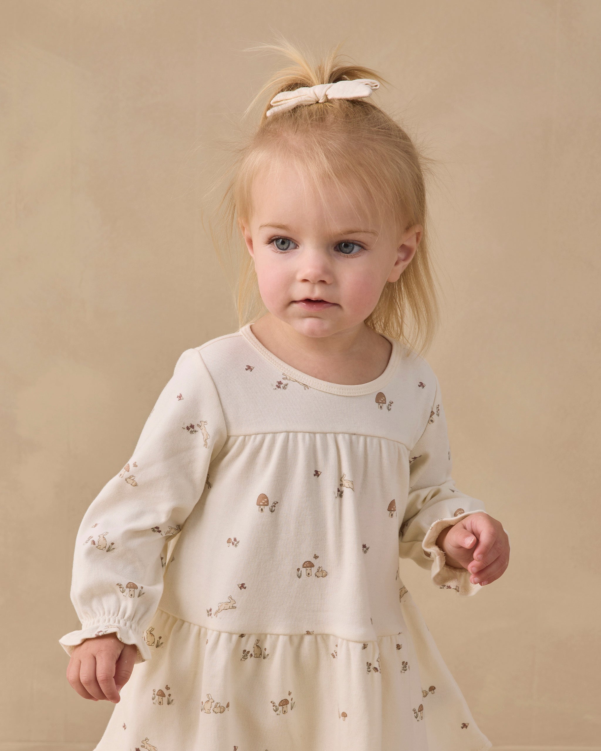 Tiered Jersey Dress Bunnies - Rylee + Cru | Kids Clothes | Trendy Baby Clothes | Modern Infant Outfits |
