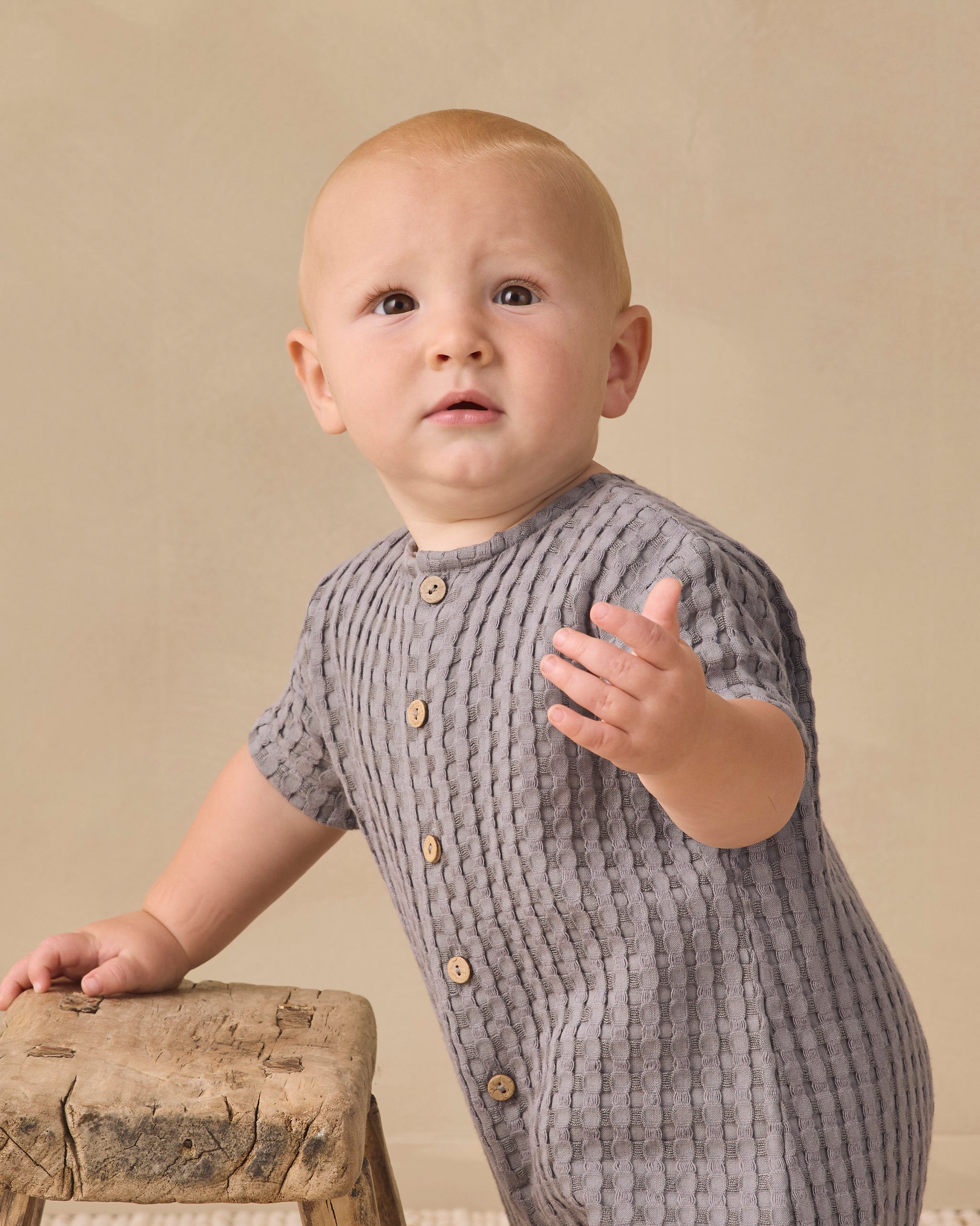 Hayes Jumpsuit Slate - Rylee + Cru | Kids Clothes | Trendy Baby Clothes | Modern Infant Outfits |
