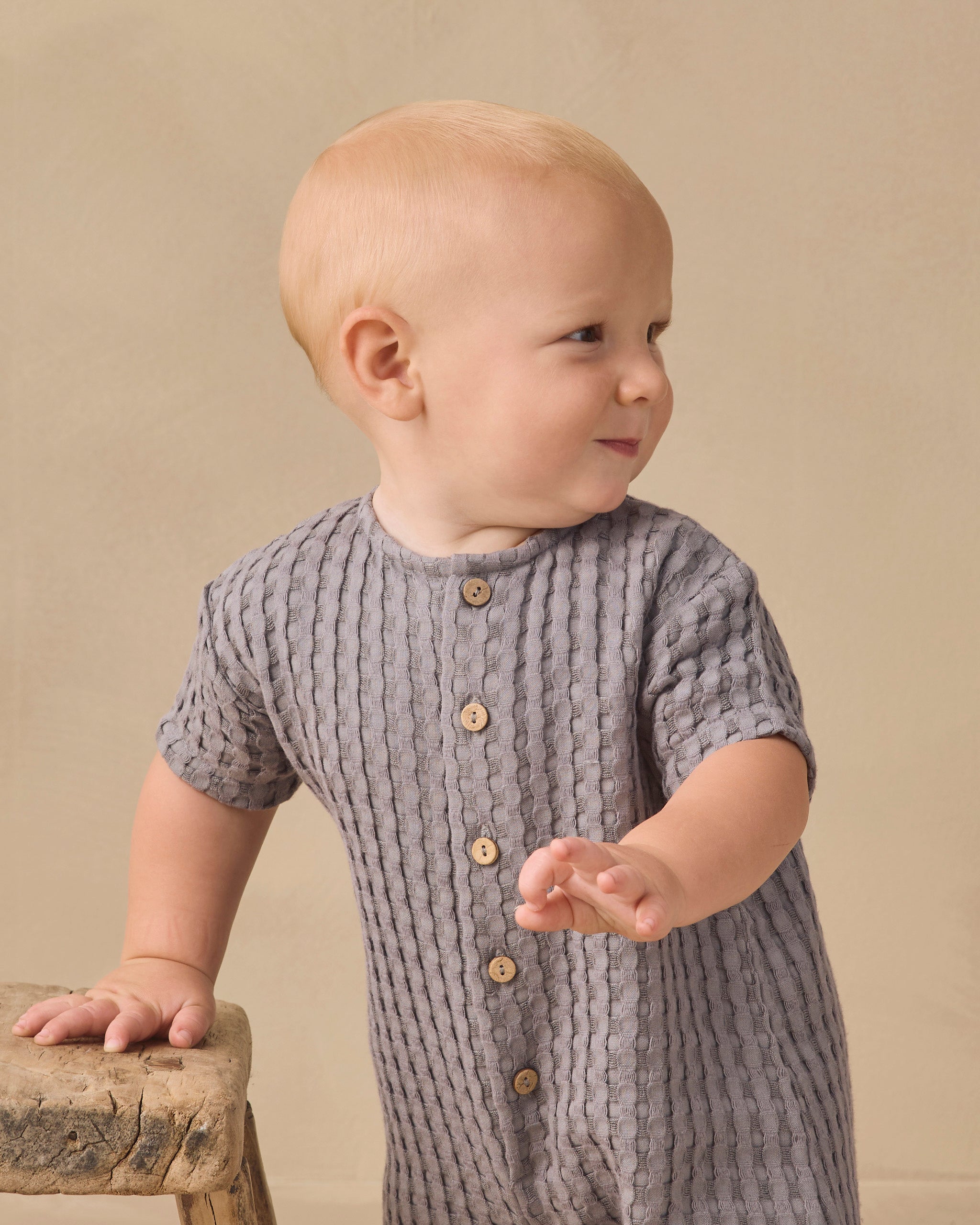 Hayes Jumpsuit Slate - Rylee + Cru | Kids Clothes | Trendy Baby Clothes | Modern Infant Outfits |