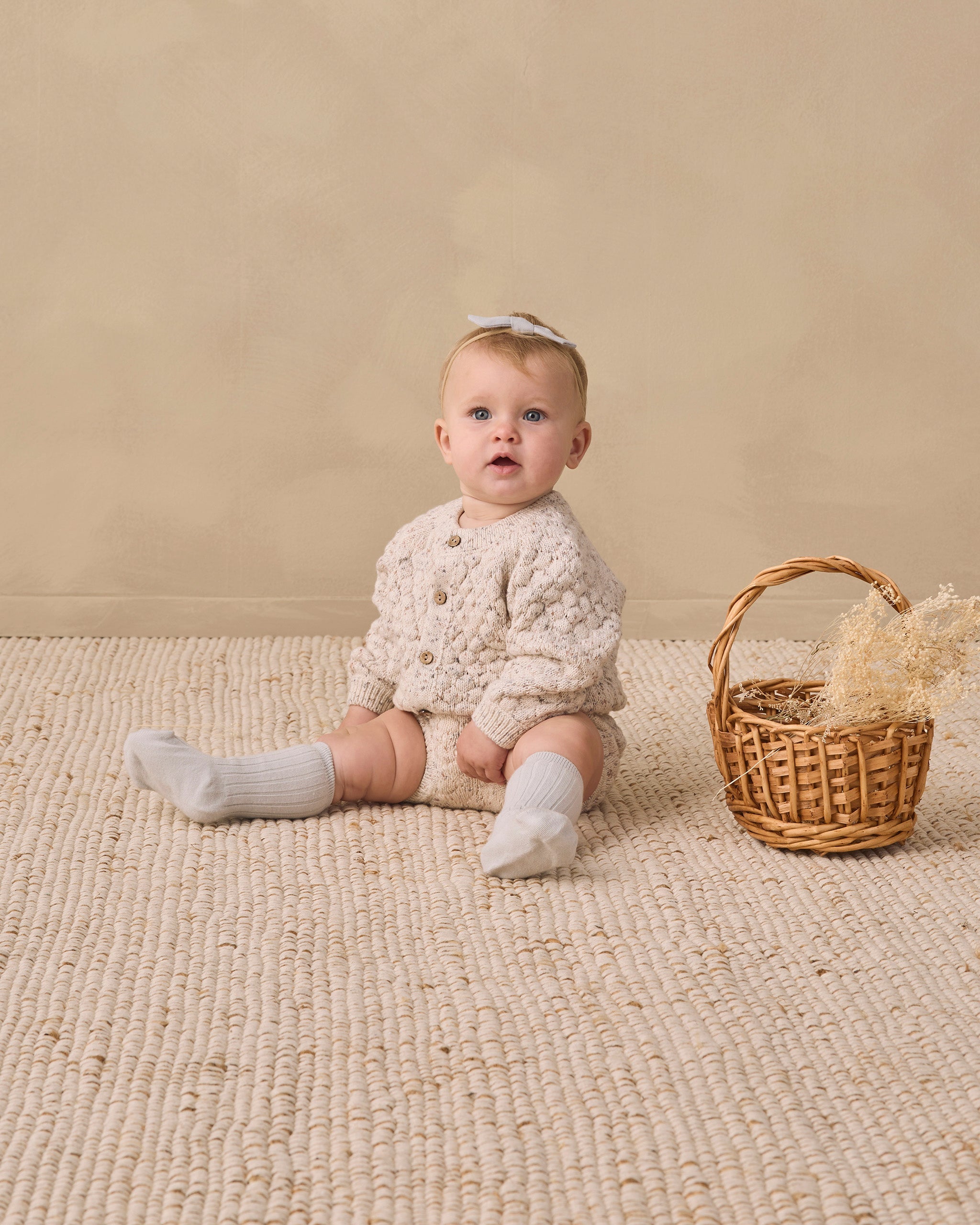 Knit Bloomer Natural Confetti - Rylee + Cru | Kids Clothes | Trendy Baby Clothes | Modern Infant Outfits |