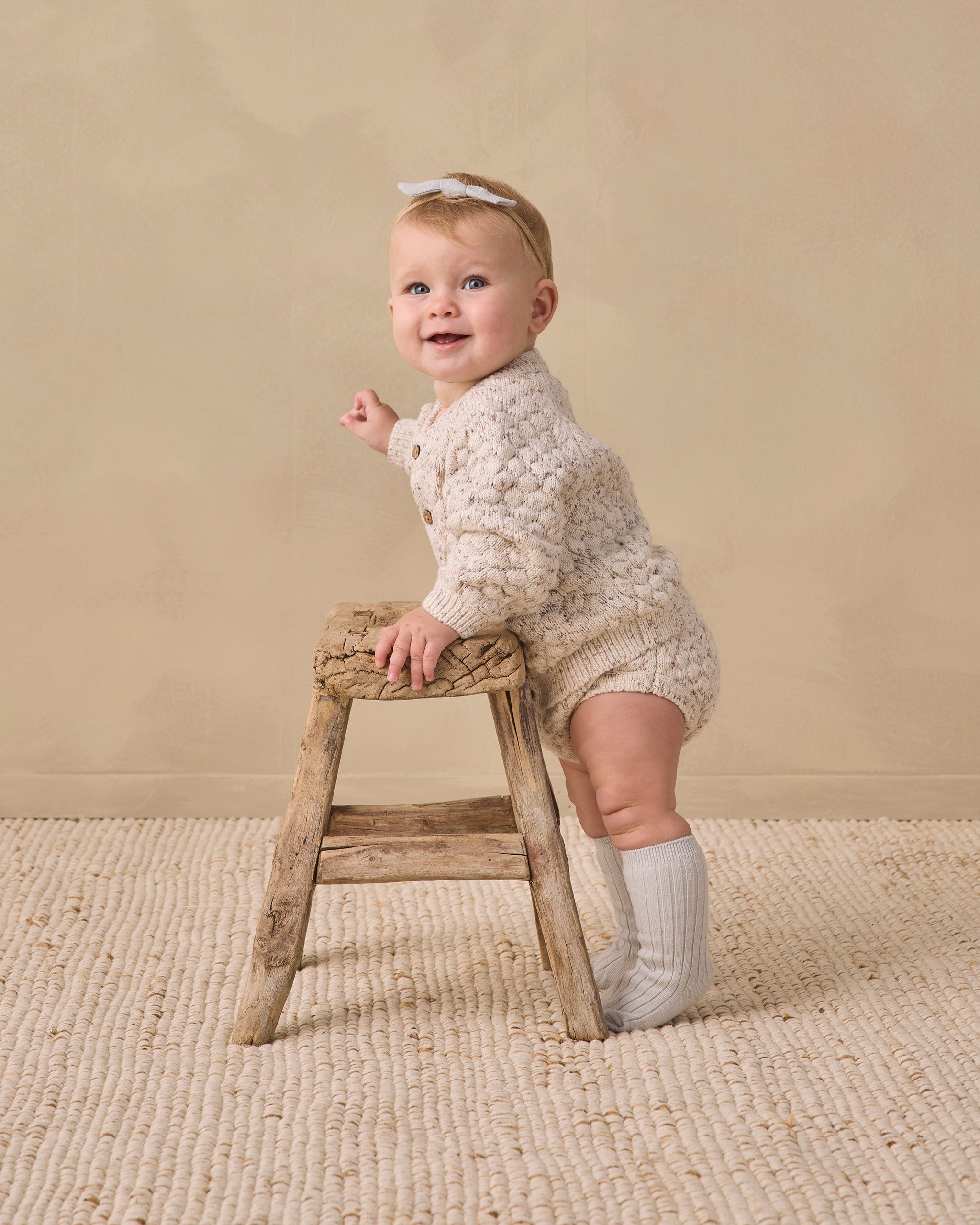 Knit Bloomer Natural Confetti - Rylee + Cru | Kids Clothes | Trendy Baby Clothes | Modern Infant Outfits |