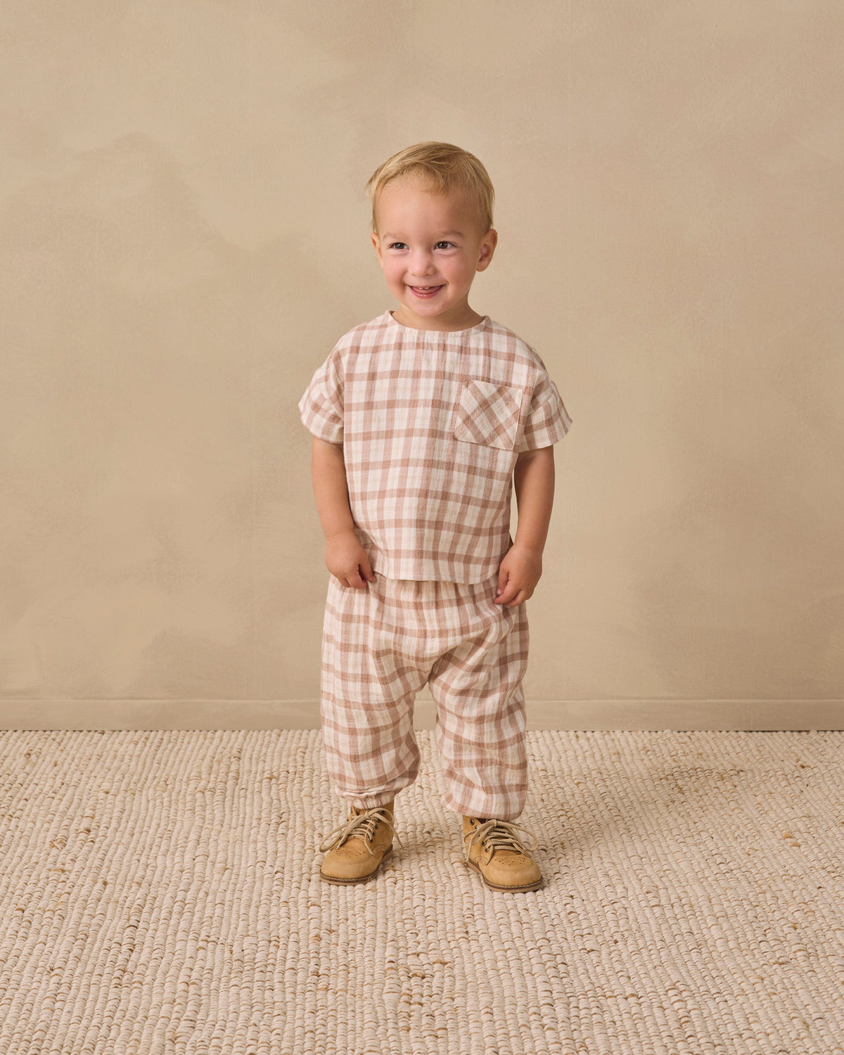 Woven Boxy Top Rustic Plaid - Rylee + Cru | Kids Clothes | Trendy Baby Clothes | Modern Infant Outfits |