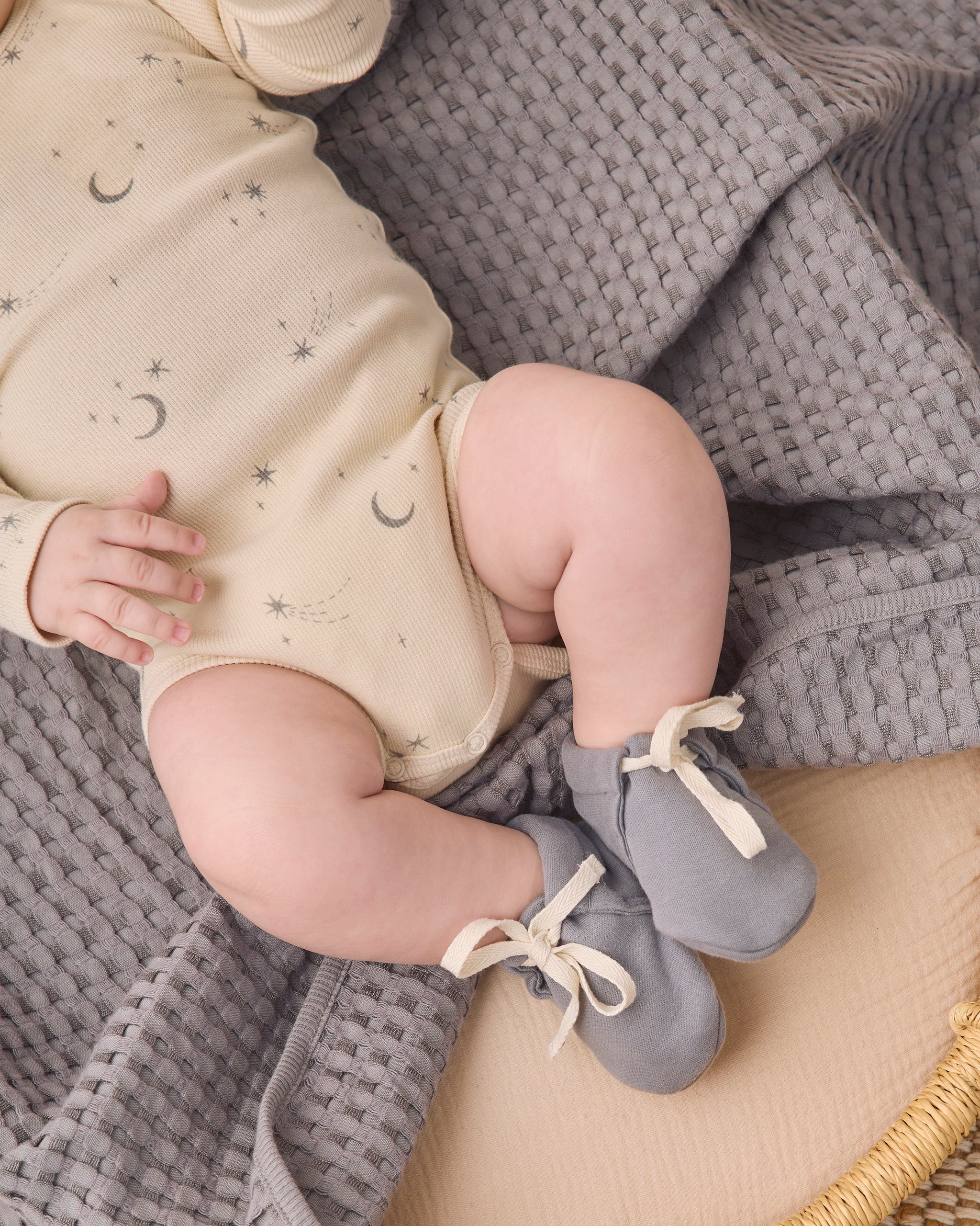 Baby Booties Slate - Rylee + Cru | Kids Clothes | Trendy Baby Clothes | Modern Infant Outfits |