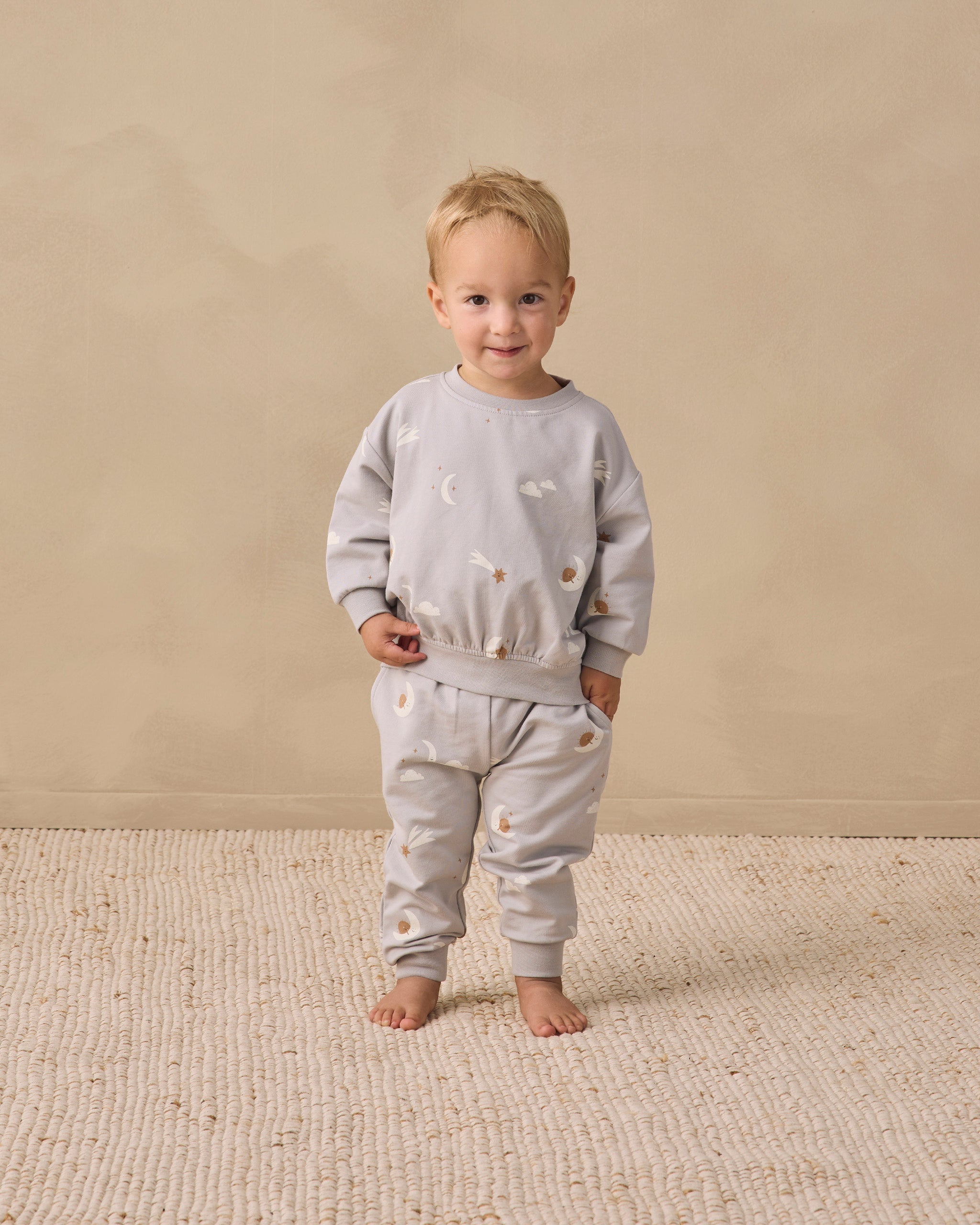 Relaxed Sweatpant Sky Friends - Rylee + Cru | Kids Clothes | Trendy Baby Clothes | Modern Infant Outfits |