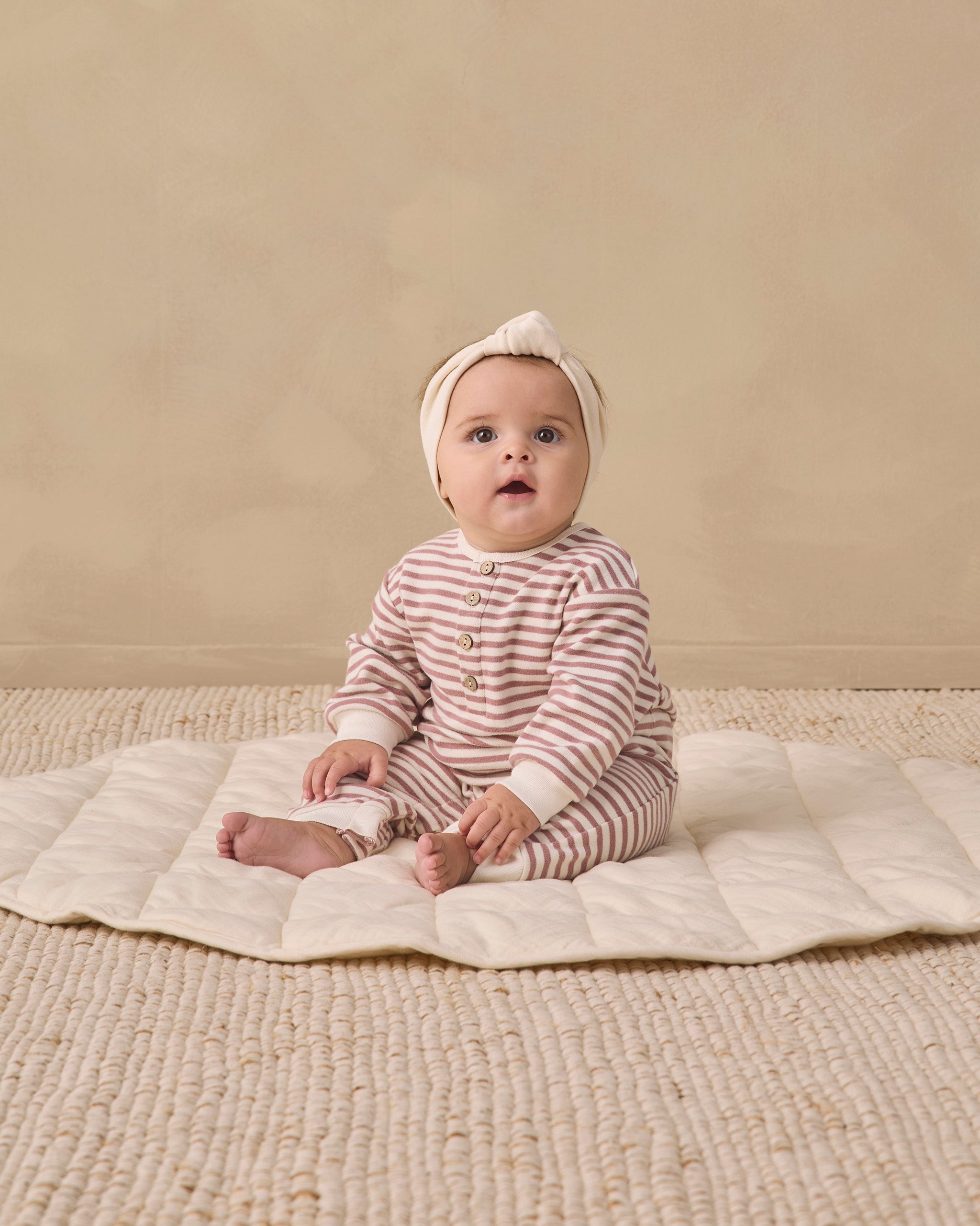 Relaxed Jumpsuit Mulberry Stripe - Rylee + Cru | Kids Clothes | Trendy Baby Clothes | Modern Infant Outfits |