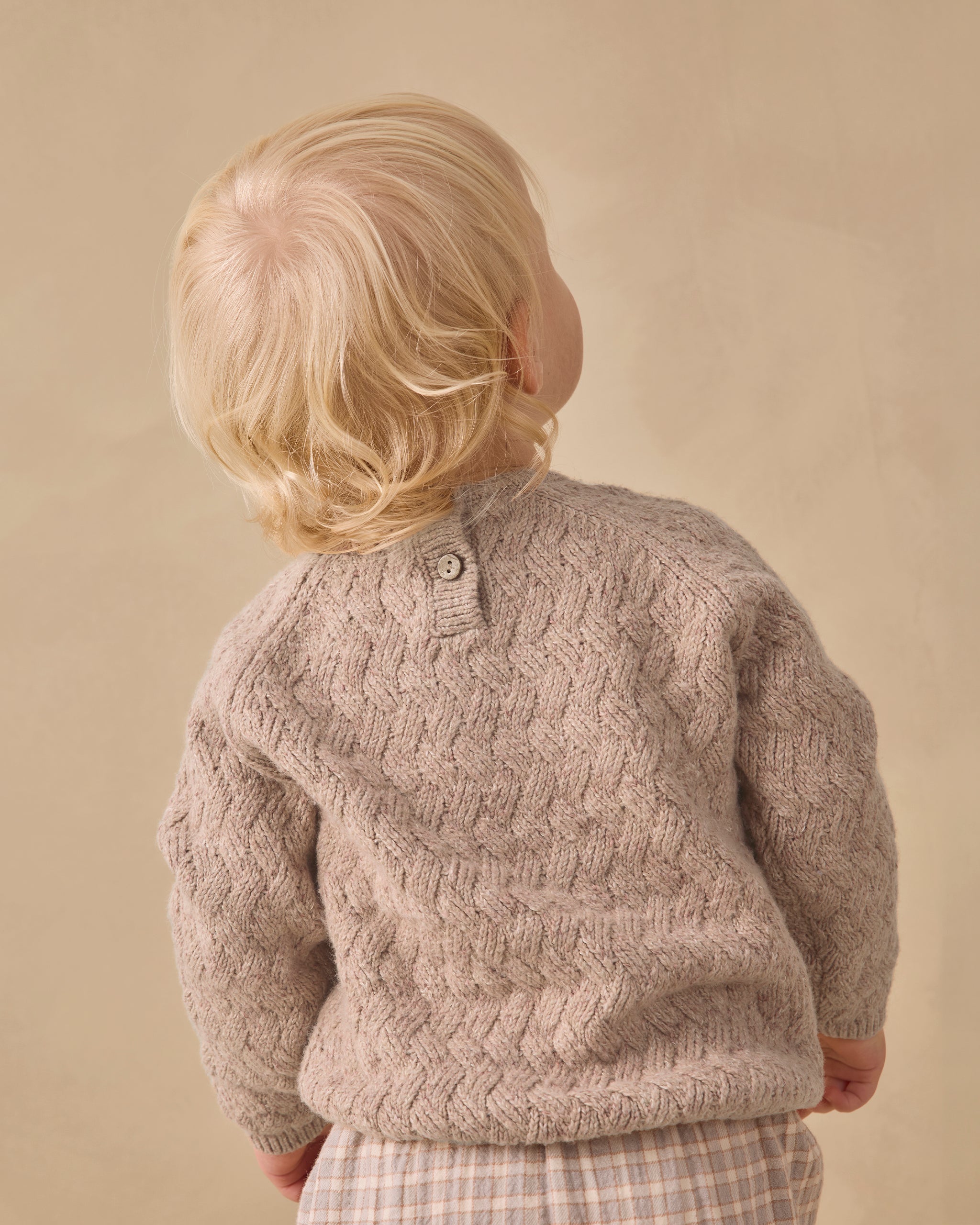 Knit Sweater Heathered Almond - Rylee + Cru | Kids Clothes | Trendy Baby Clothes | Modern Infant Outfits |