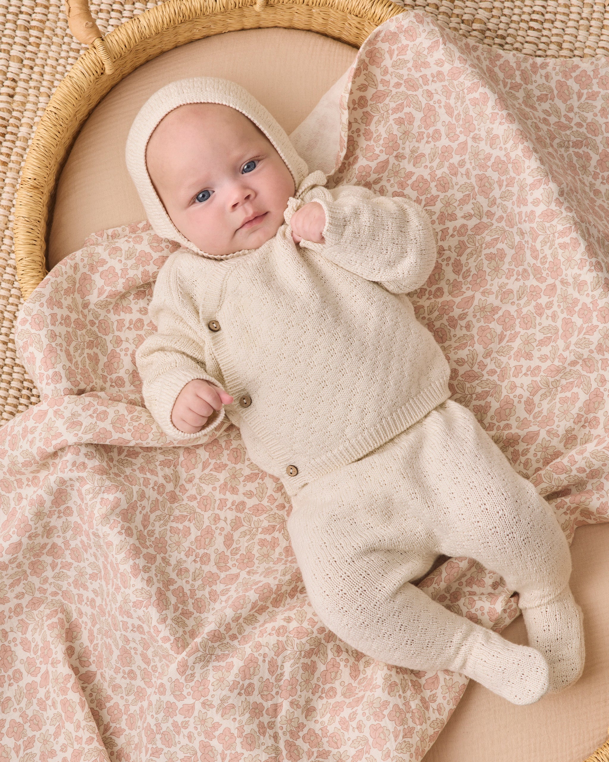 Knit Wrap Top + Pant Set Natural - Rylee + Cru | Kids Clothes | Trendy Baby Clothes | Modern Infant Outfits |