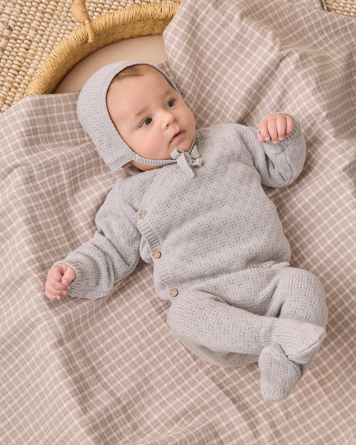 Knit Bonnet Cloud - Rylee + Cru | Kids Clothes | Trendy Baby Clothes | Modern Infant Outfits |