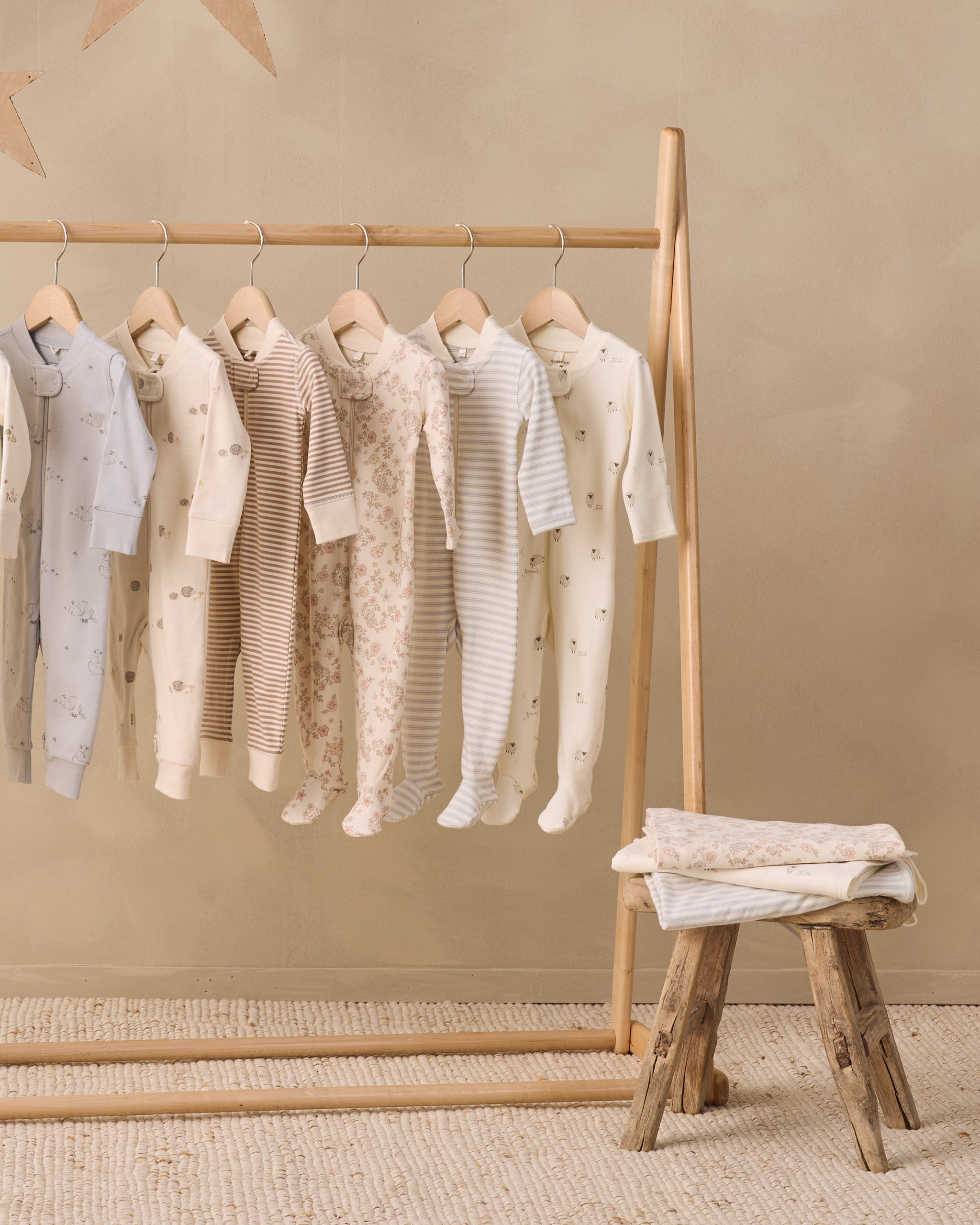Zip Long Sleeve Sleeper Footie Sheep - Rylee + Cru | Kids Clothes | Trendy Baby Clothes | Modern Infant Outfits |