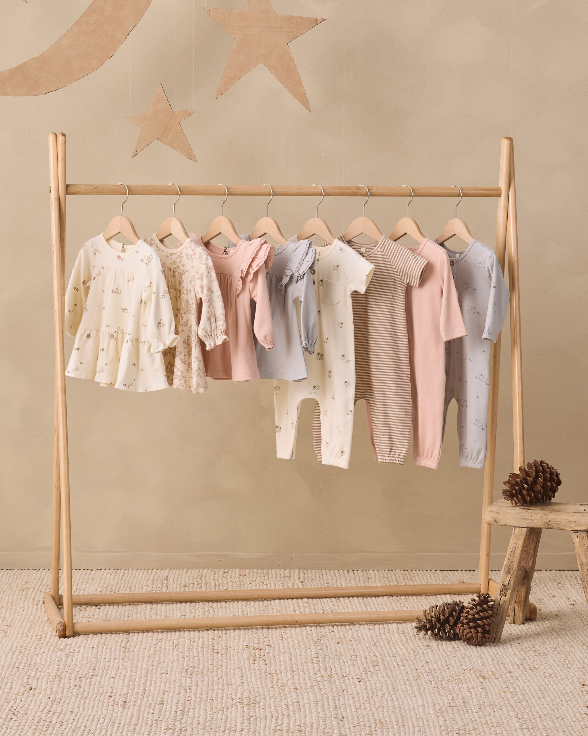 Tiered Jersey Dress Bunnies - Rylee + Cru | Kids Clothes | Trendy Baby Clothes | Modern Infant Outfits |