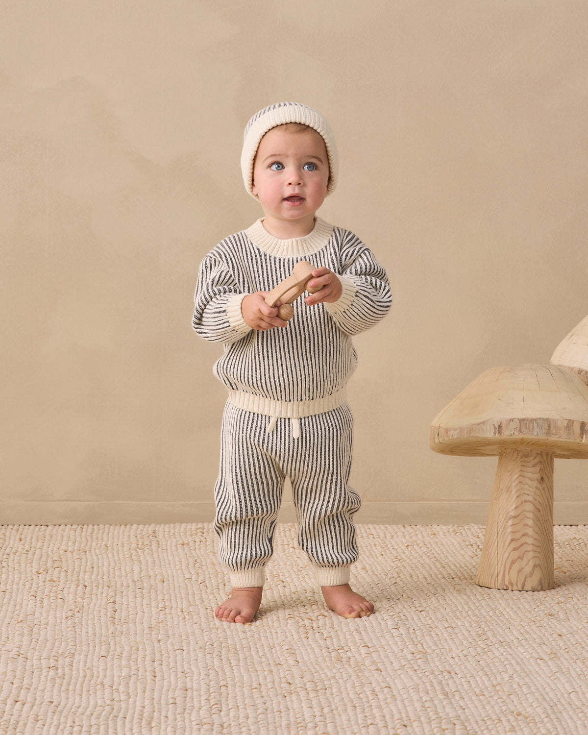 Relaxed Knit Sweater Midnight Stripe - Rylee + Cru | Kids Clothes | Trendy Baby Clothes | Modern Infant Outfits |