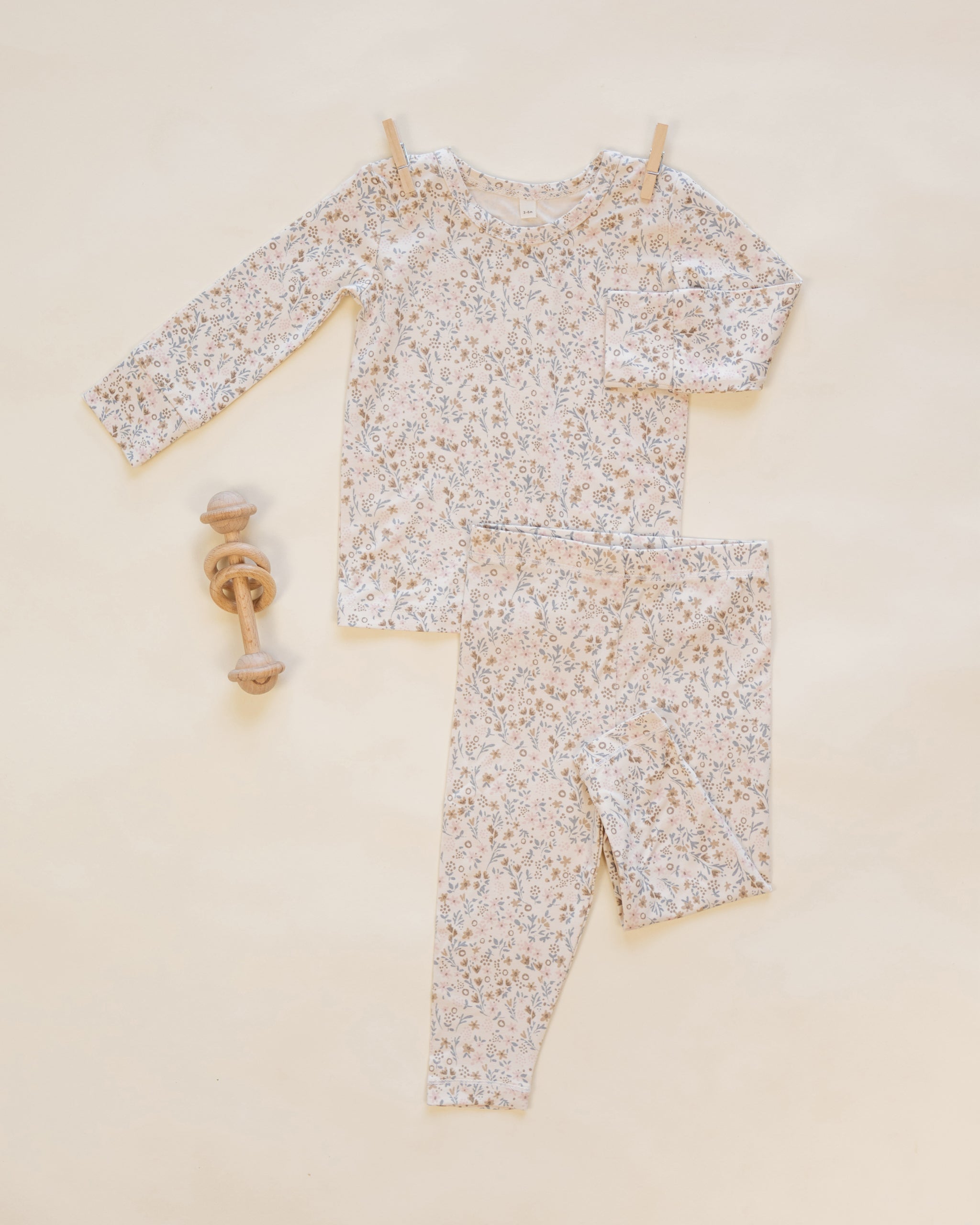 Bamboo Pajama Set Bloom - Rylee + Cru | Kids Clothes | Trendy Baby Clothes | Modern Infant Outfits |