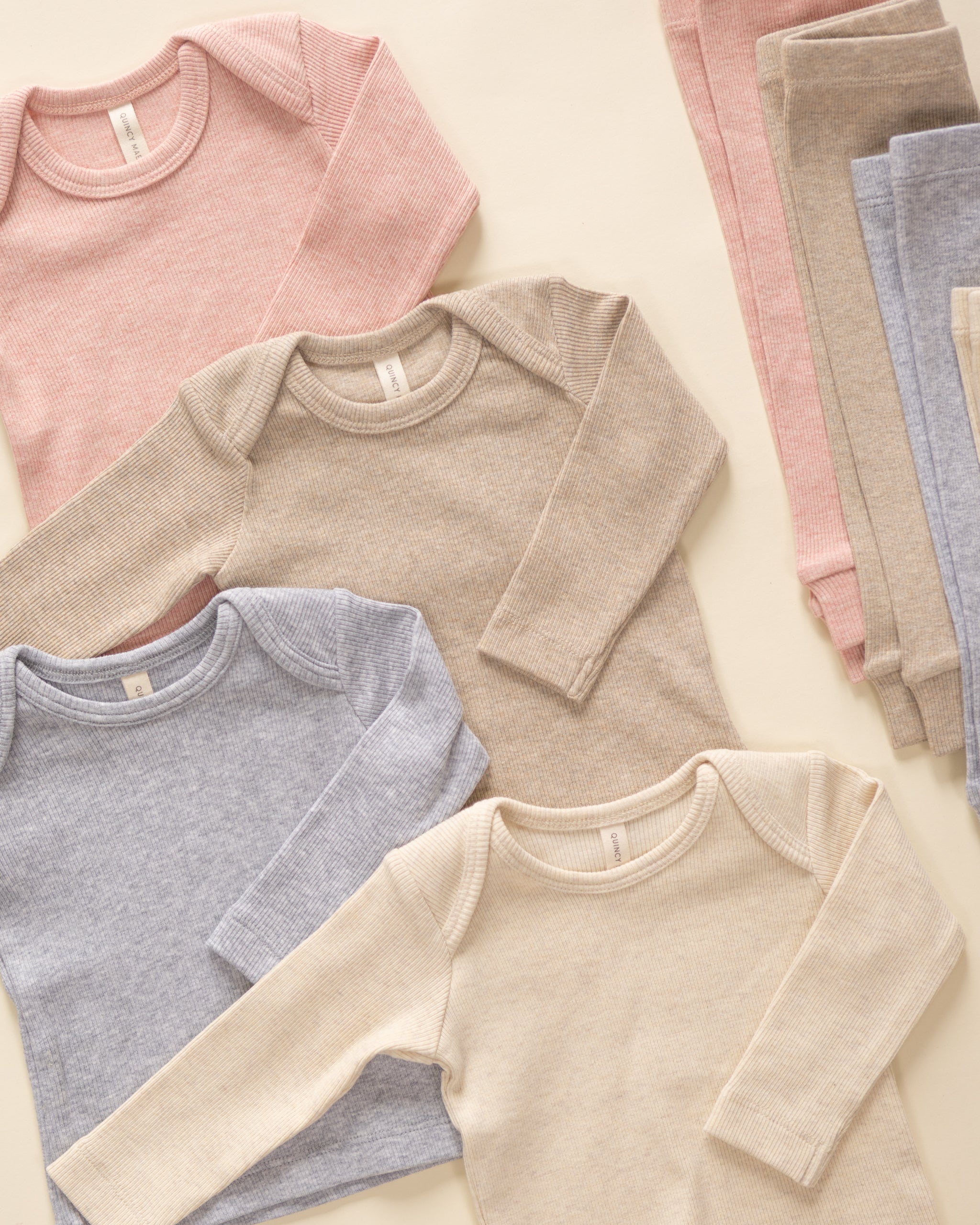 Ribbed Tee And Legging Set || Dusty Blue - Rylee + Cru | Kids Clothes | Trendy Baby Clothes | Modern Infant Outfits |