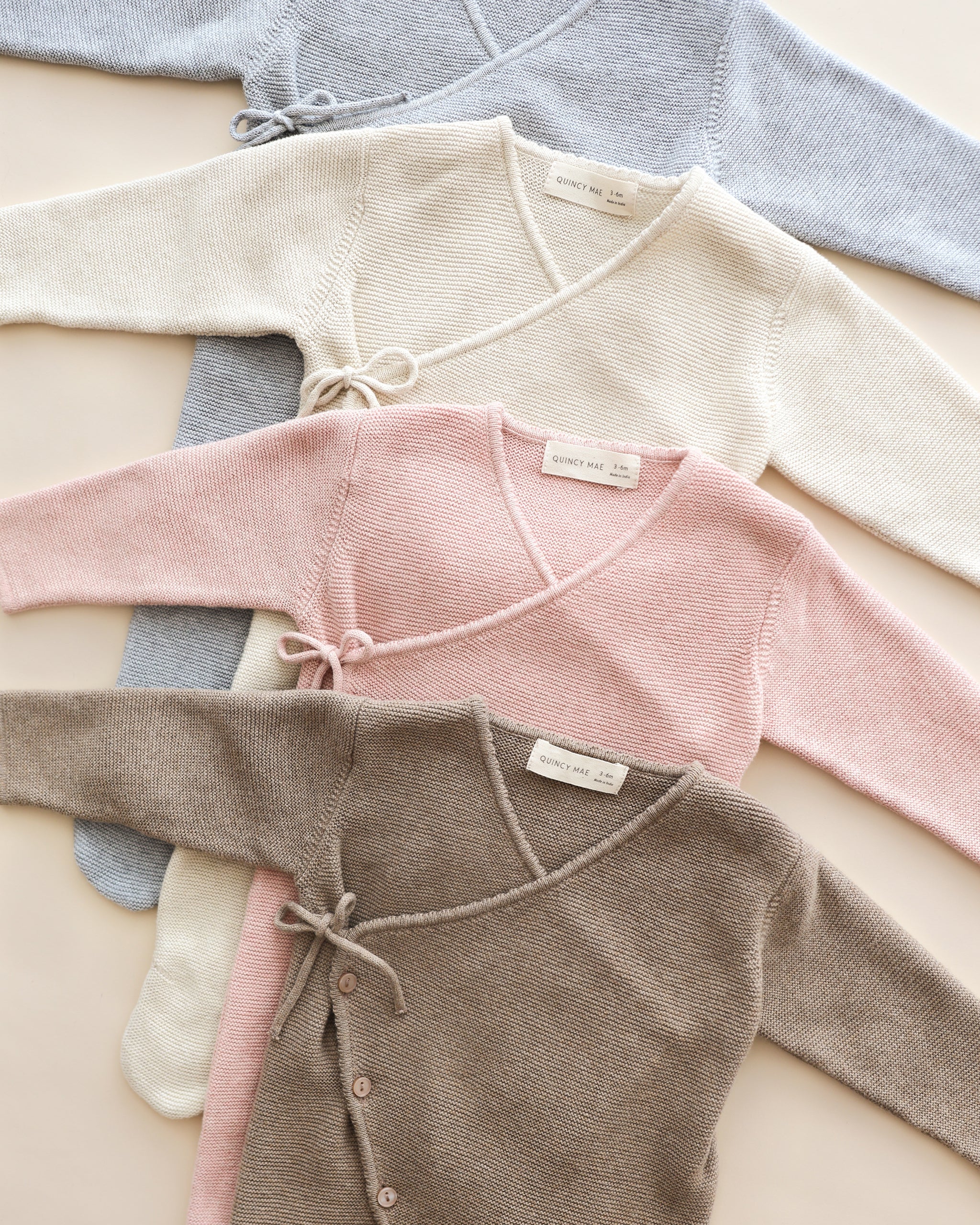 Wrap Knit Footie || Heathered Dusty Blue - Rylee + Cru | Kids Clothes | Trendy Baby Clothes | Modern Infant Outfits |