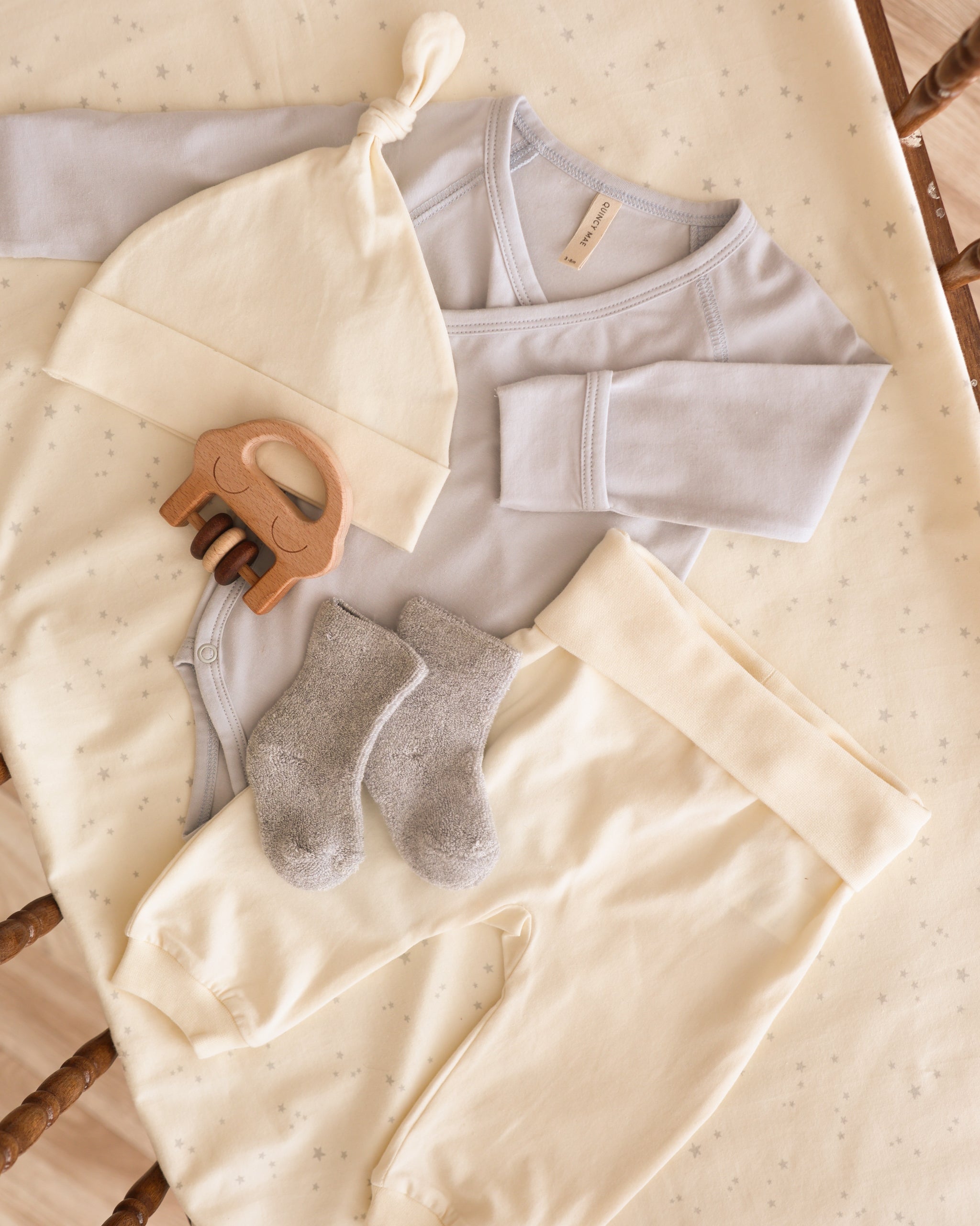 Side Snap Bodysuit || Fog