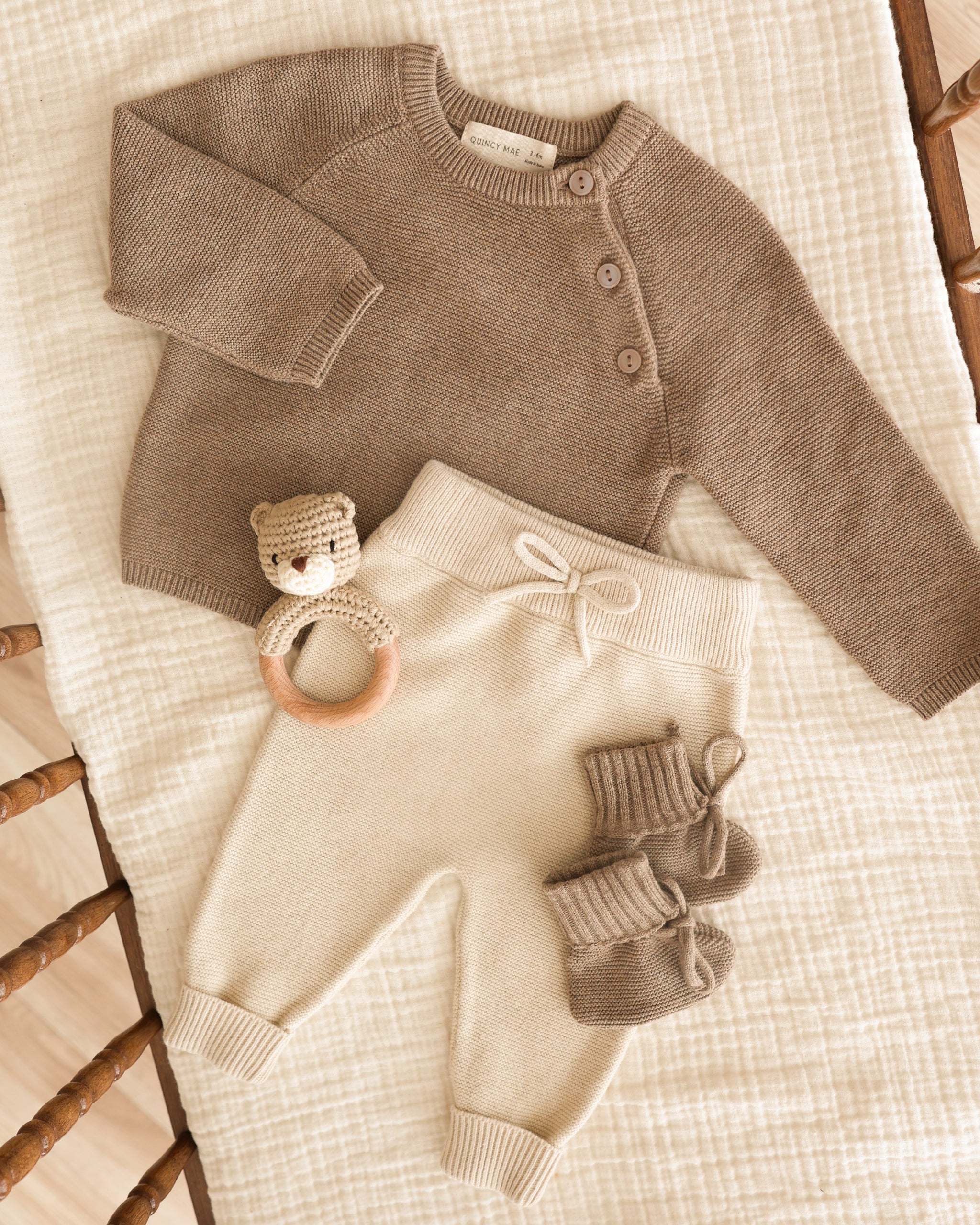 Knit Pant || Heathered Natural