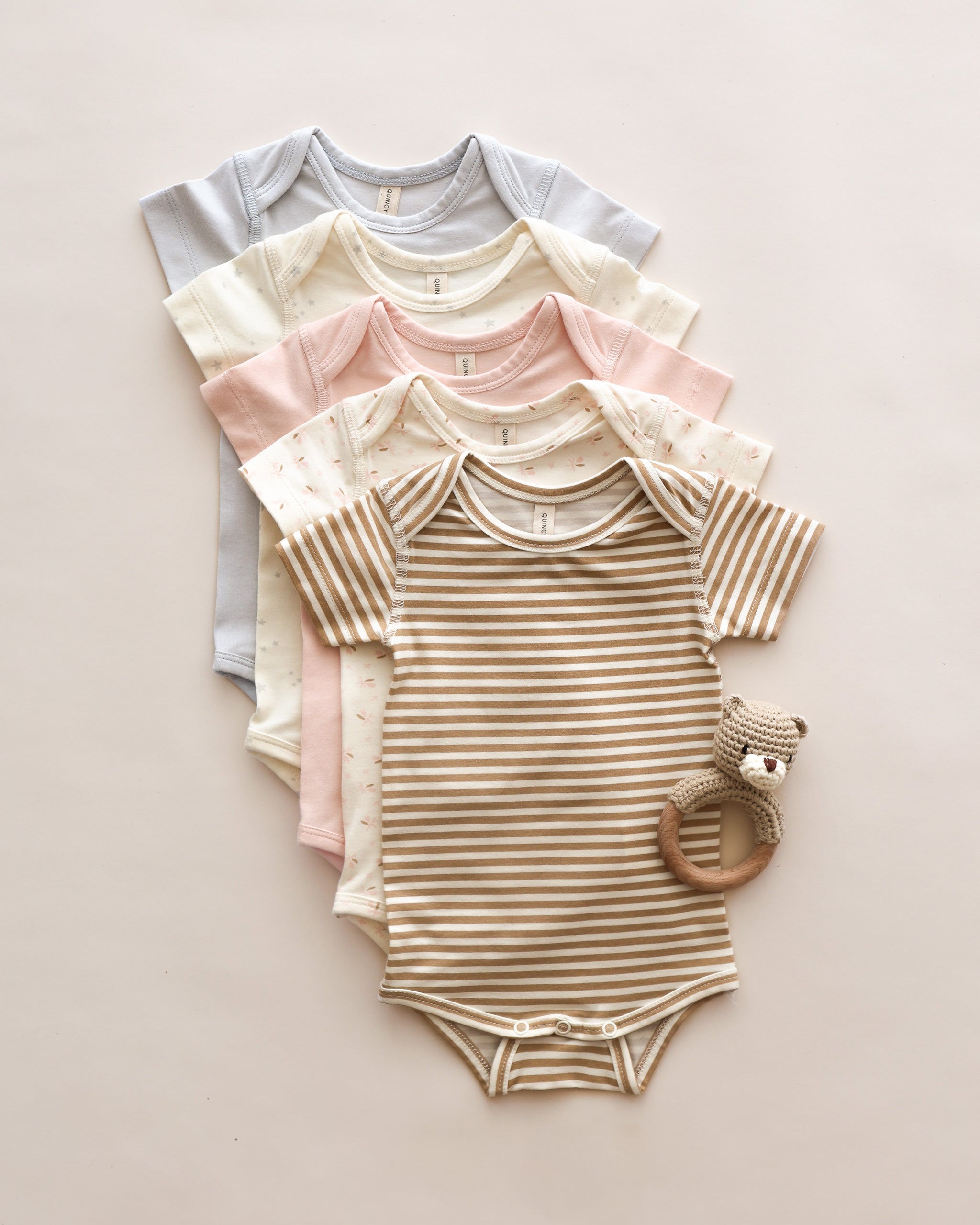 Short Sleeve One-Piece || Petal - Rylee + Cru | Kids Clothes | Trendy Baby Clothes | Modern Infant Outfits |
