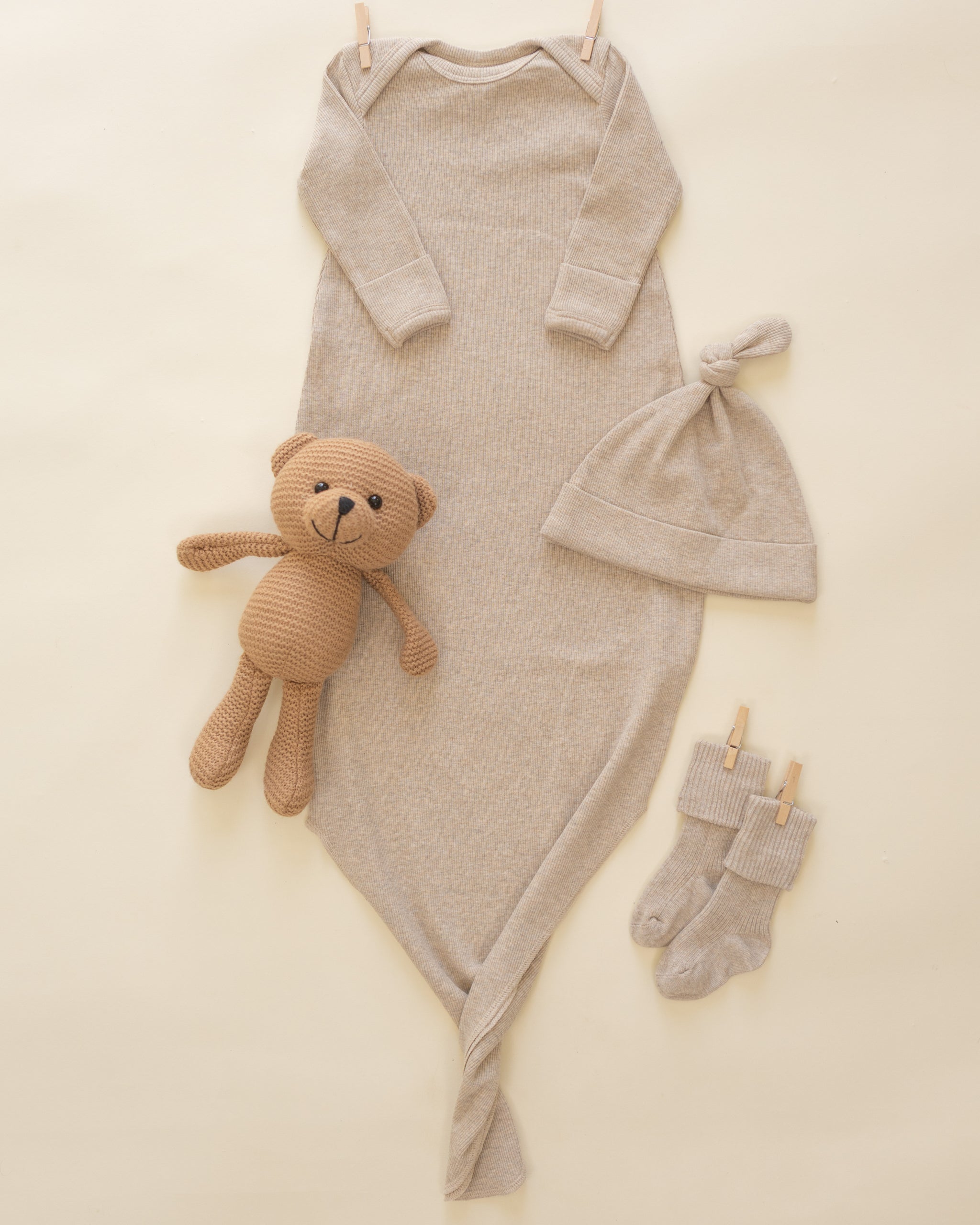 Melange Socks || Oatmeal, Rose - Rylee + Cru | Kids Clothes | Trendy Baby Clothes | Modern Infant Outfits |