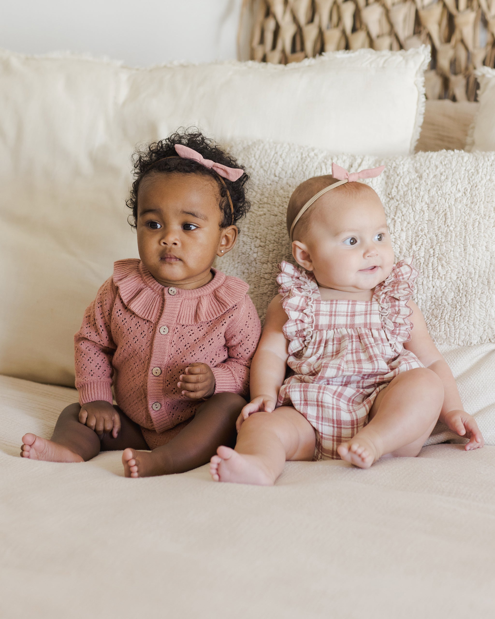 Maya Romper || Pink Plaid