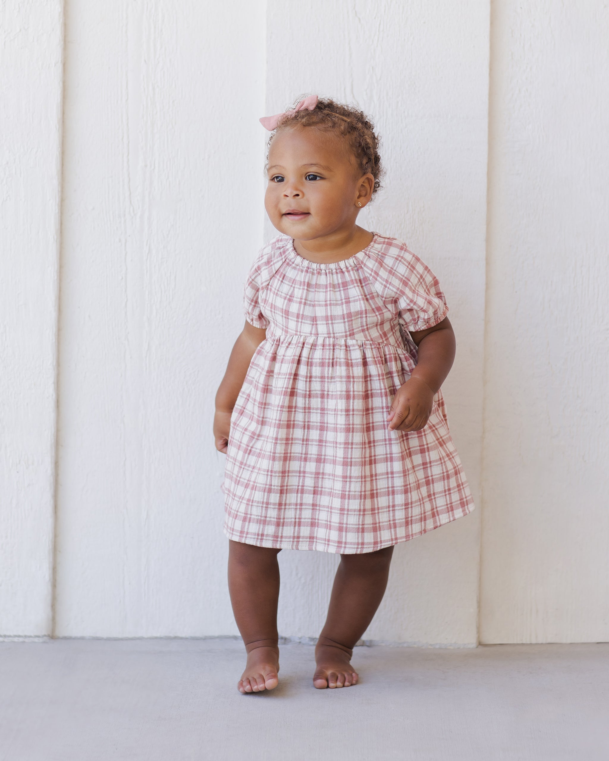 Bella Dress || Pink Plaid