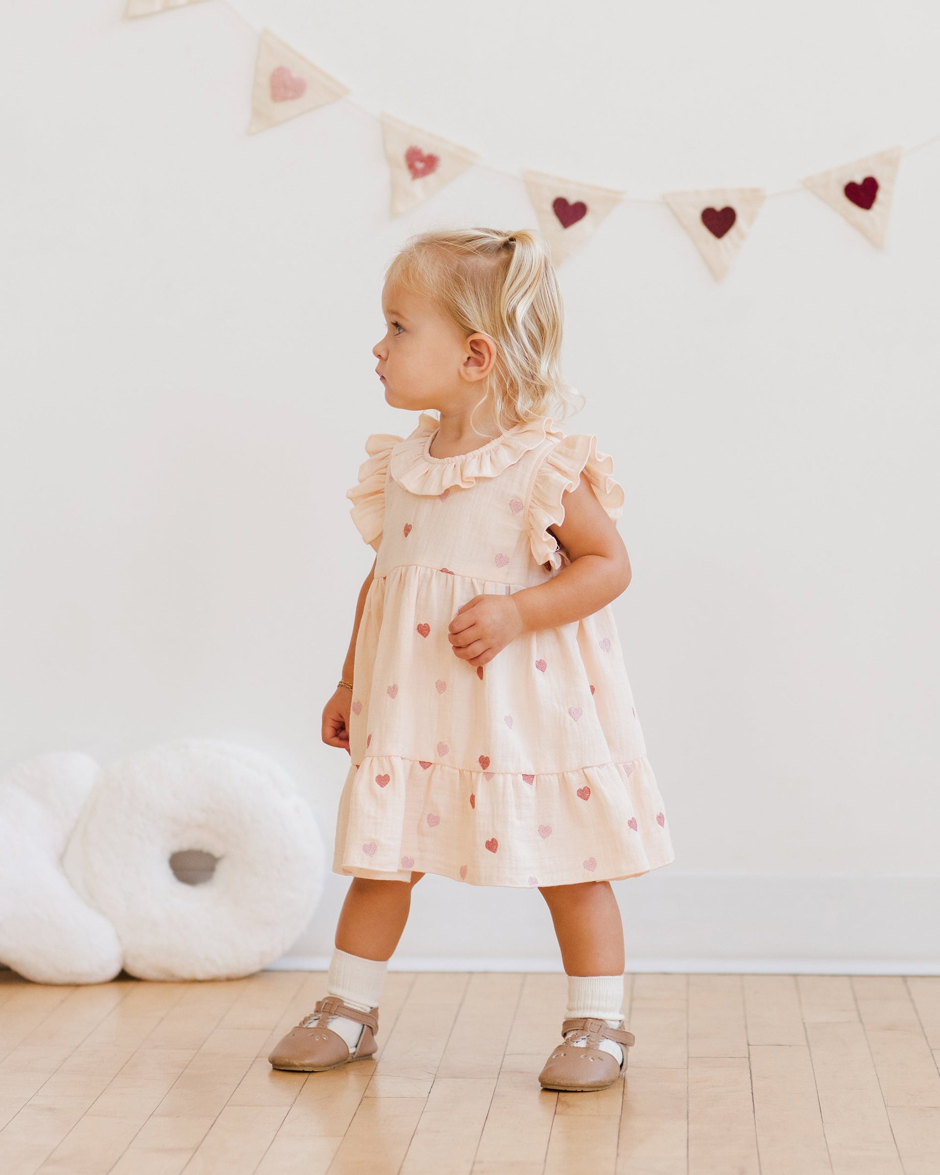 Quincy Mae Charlotte Dress - Heart Confetti