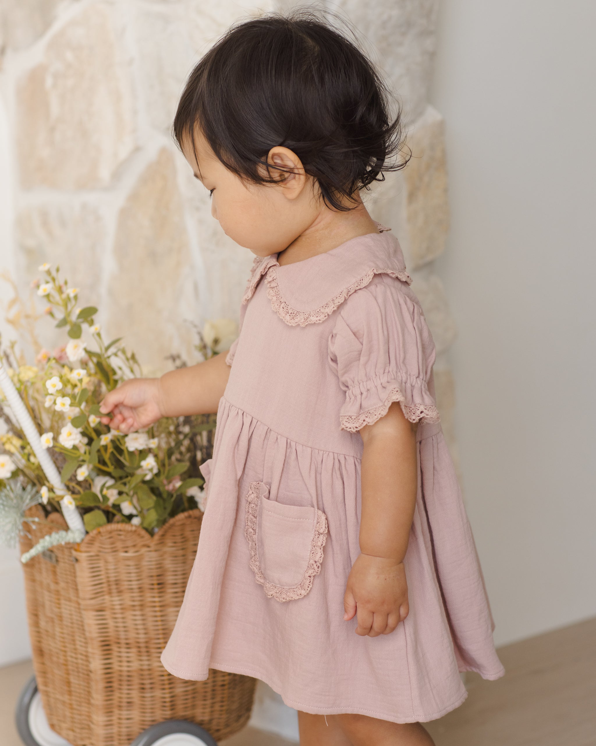 Marisol Dress Mauve - Rylee + Cru | Kids Clothes | Trendy Baby Clothes | Modern Infant Outfits |