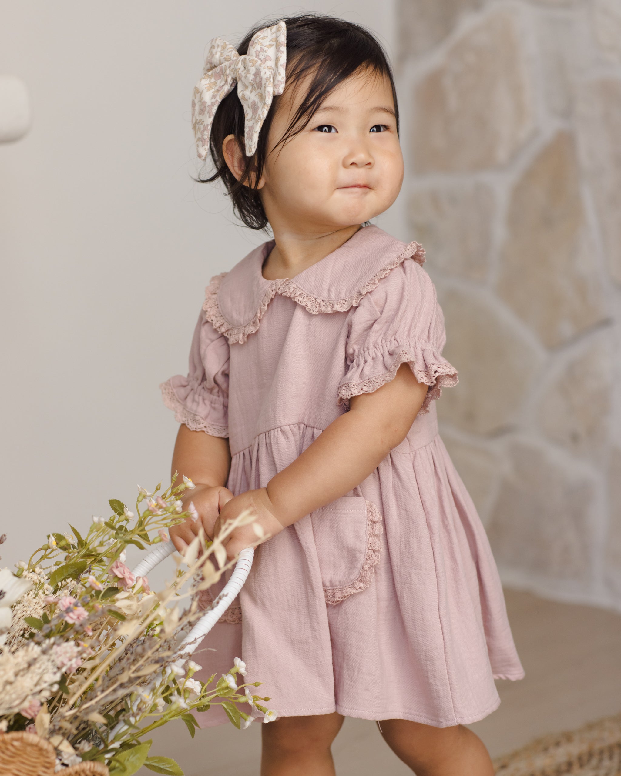 Marisol Dress Mauve - Rylee + Cru | Kids Clothes | Trendy Baby Clothes | Modern Infant Outfits |