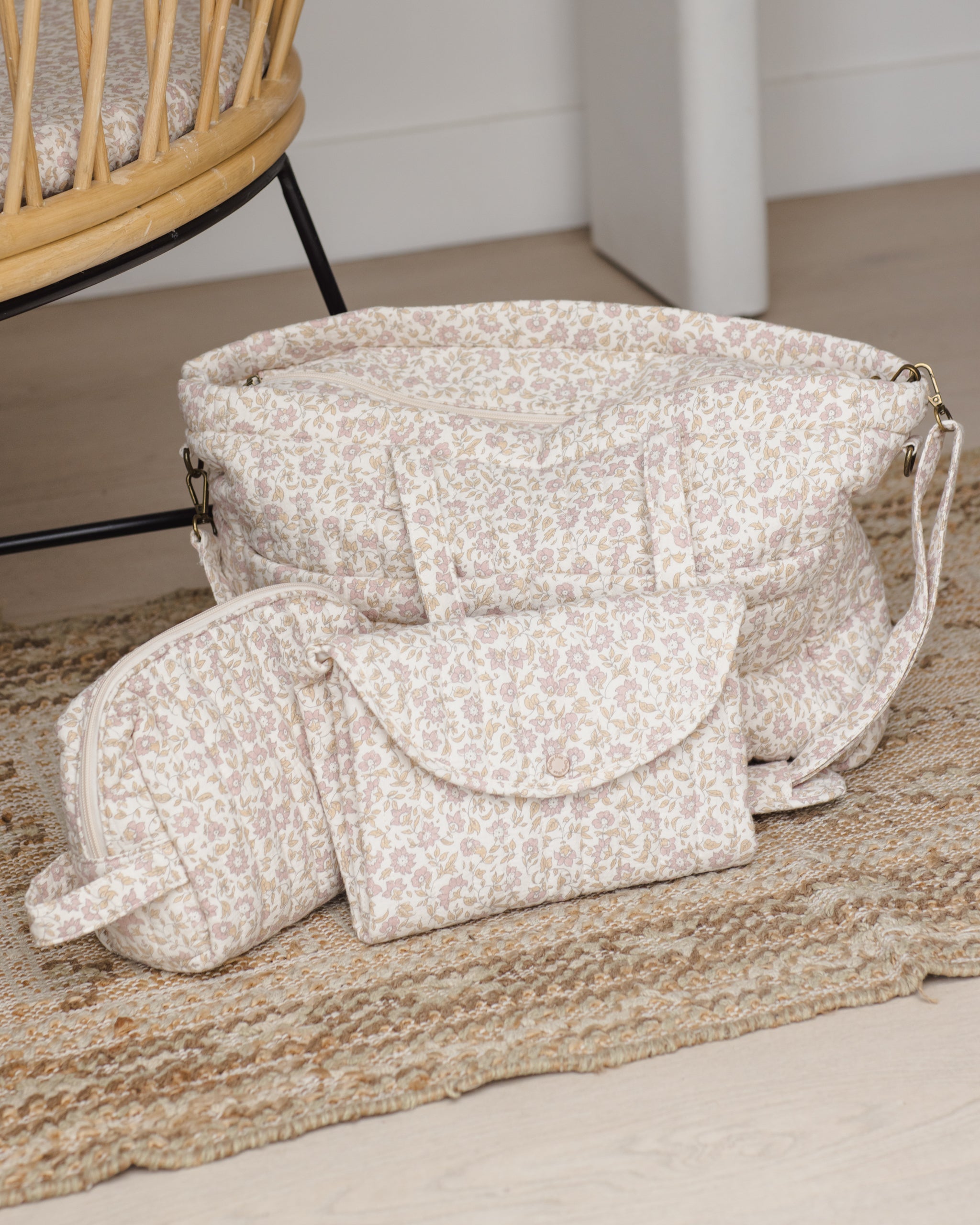 Toiletry Bag Wildflower Woven - Rylee + Cru | Kids Clothes | Trendy Baby Clothes | Modern Infant Outfits |