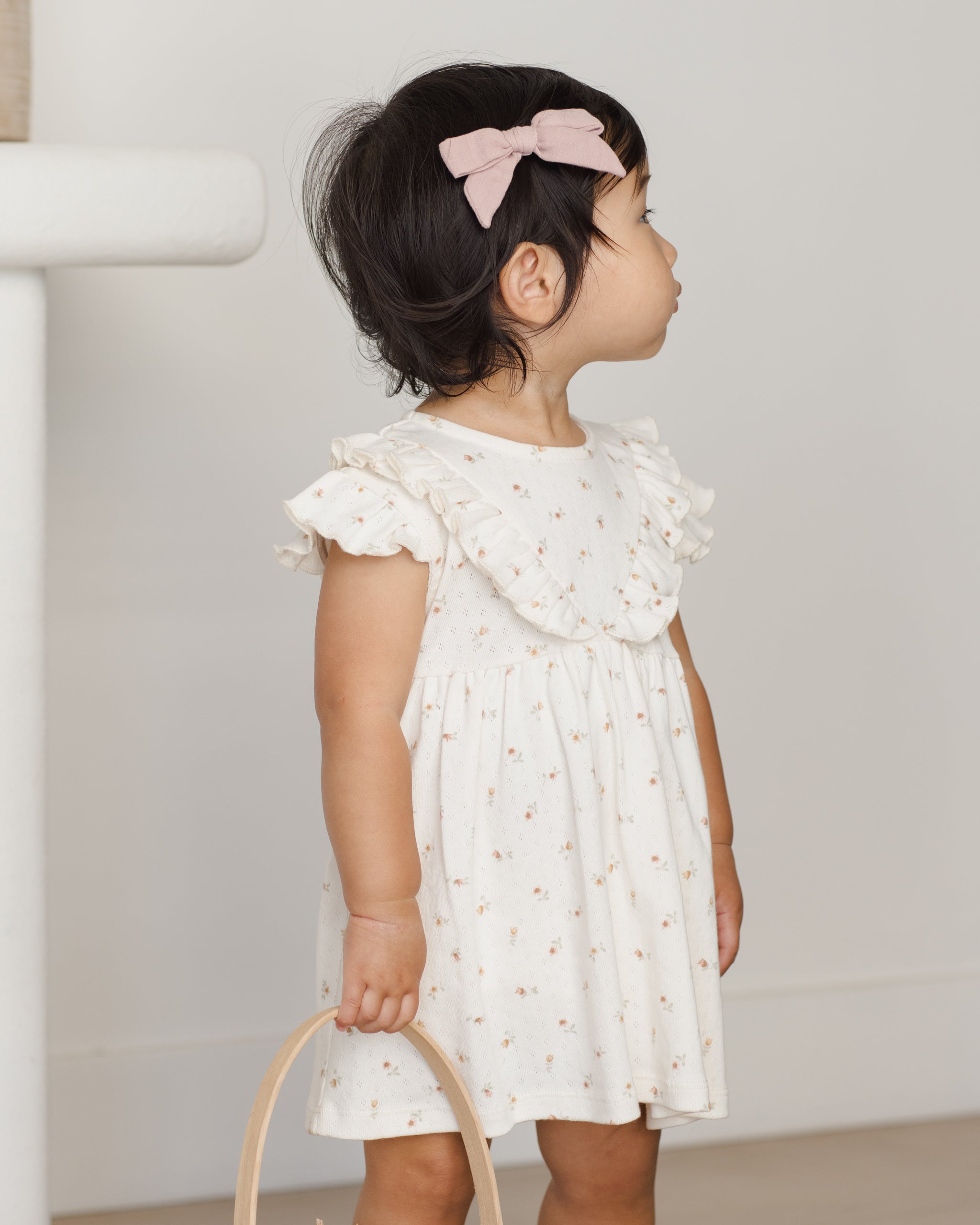 Sleeveless Ruffle V Dress Petit Fleur - Rylee + Cru | Kids Clothes | Trendy Baby Clothes | Modern Infant Outfits |