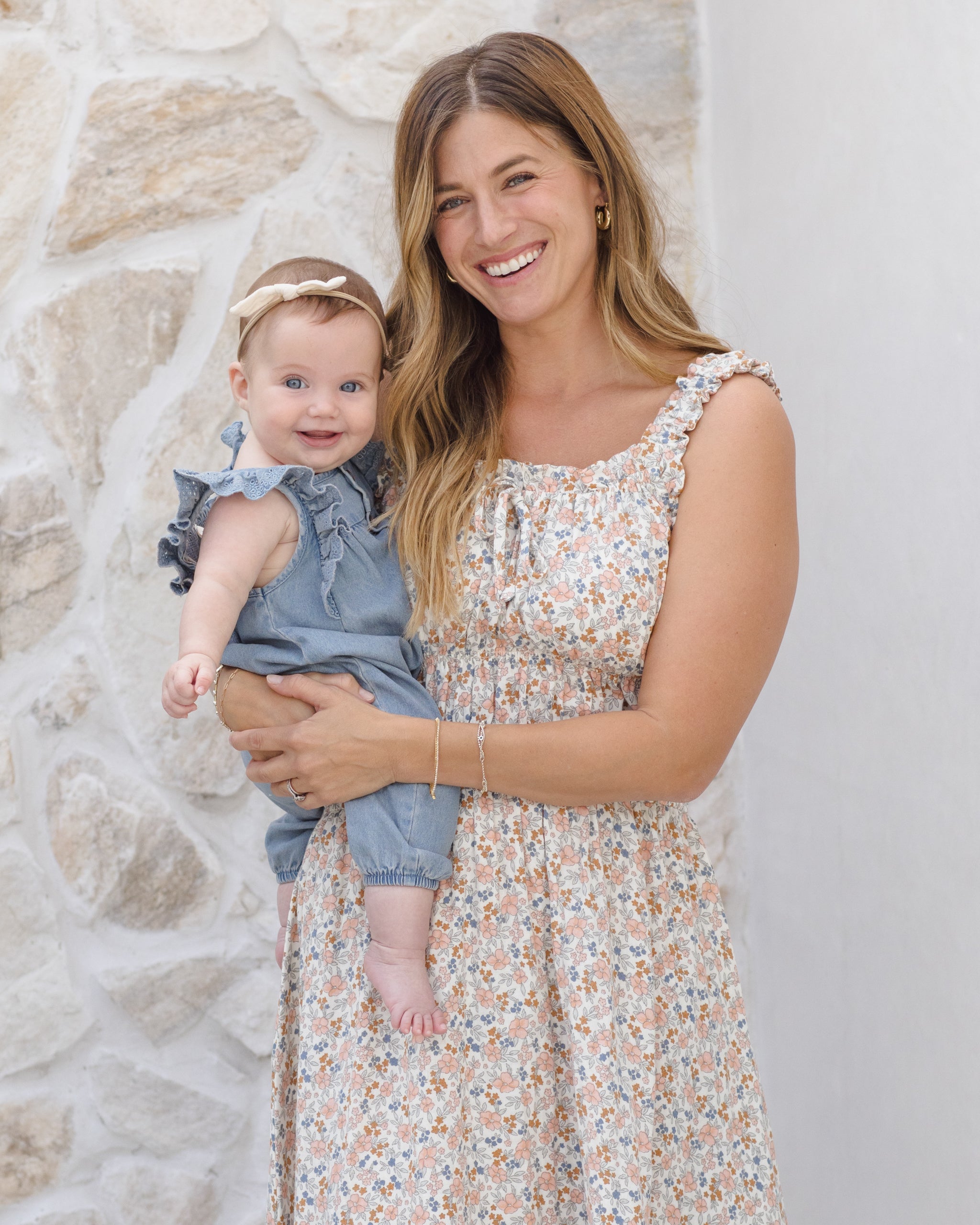 Nova Romper Chambray - Rylee + Cru | Kids Clothes | Trendy Baby Clothes | Modern Infant Outfits |